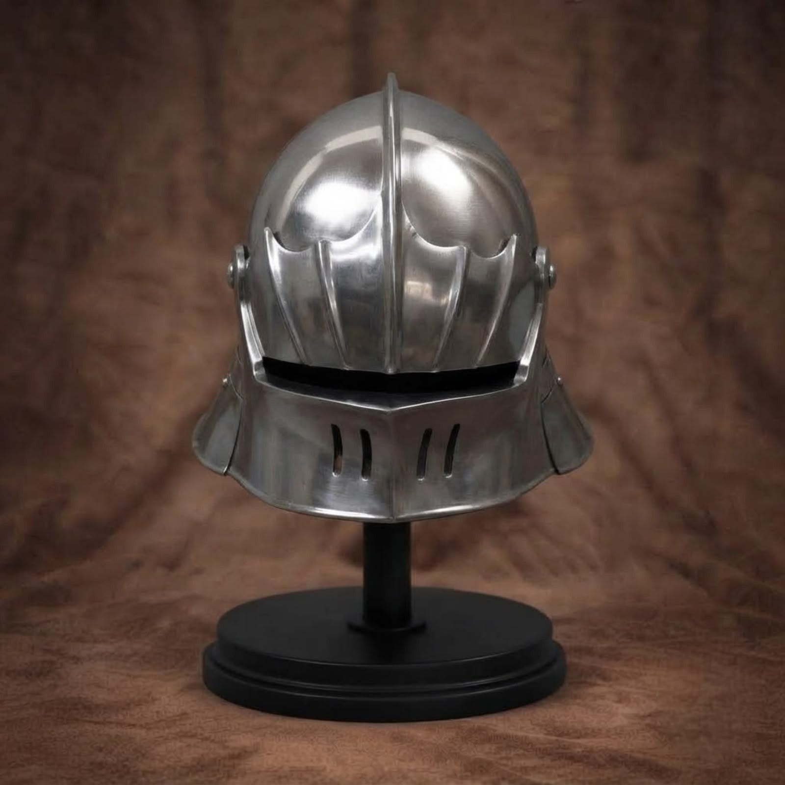 Hand Forged Medieval Kettle Helmet  18 Gauge Steel Salade Helmet ,LARP ,SCA cmbt