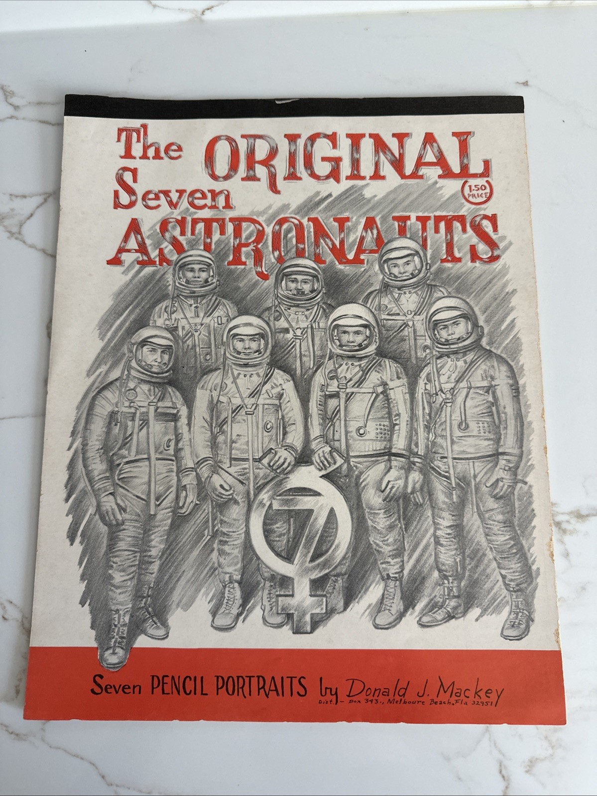 Vintage The Original Seven Astronauts Portraits Donald J Mackey