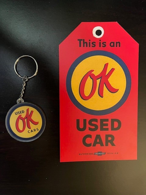 OK Used Car Keychain PLUS... OK Hang Tag OK Used Car Keychain PLUS... OK Hang Tag