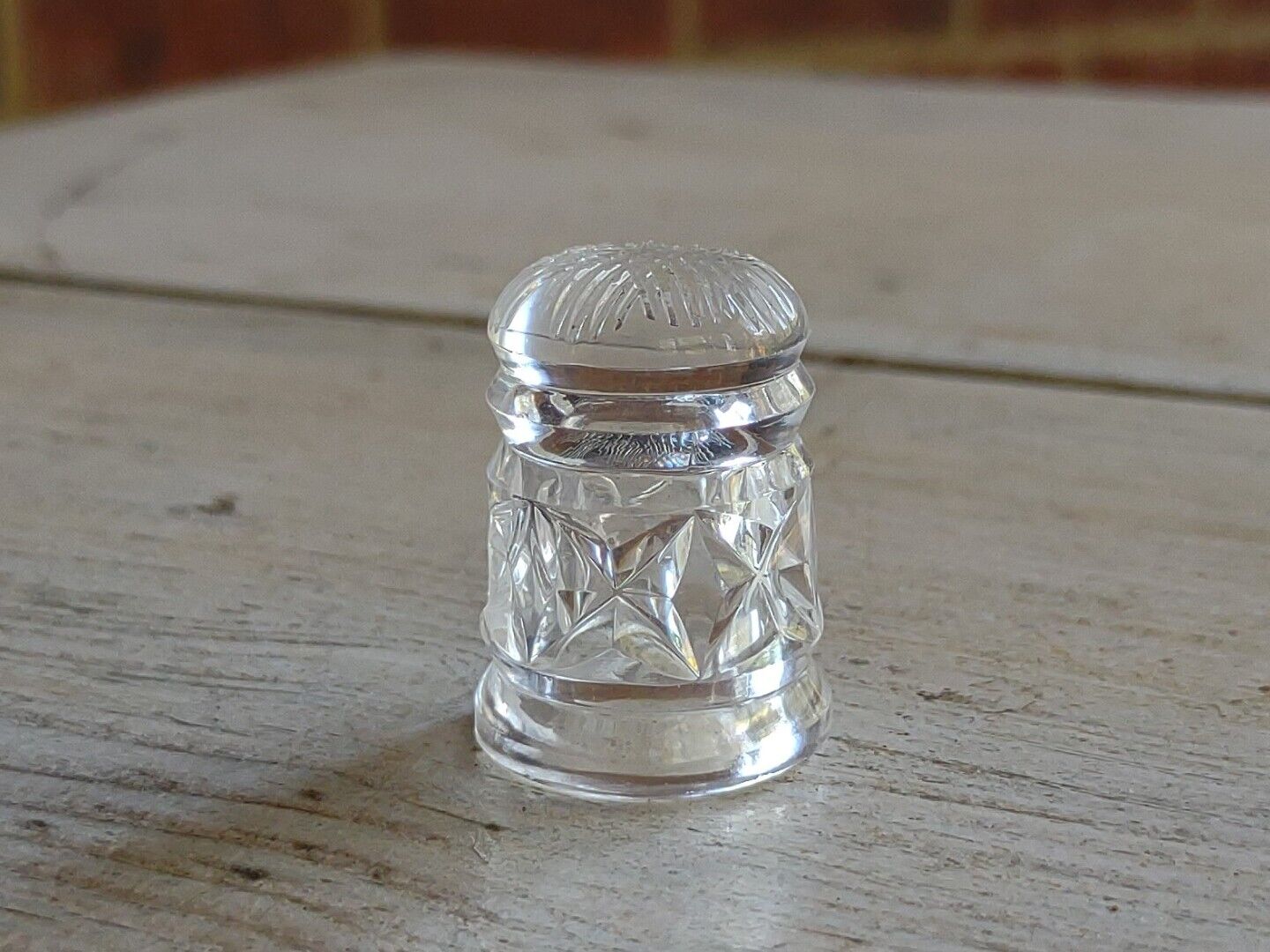 Lovely Vintage WATERFORD Crystal Sewing THIMBLE