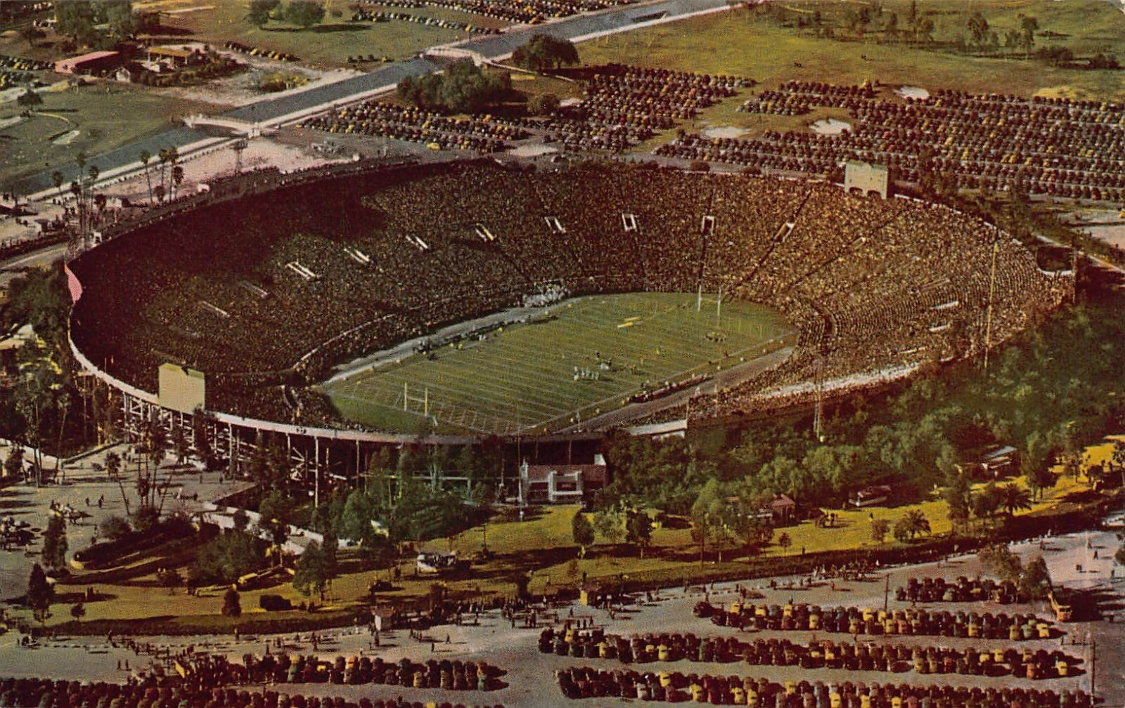 Pasadena CA California Rose Bowl UCLA Bruins Football Stadium Vtg Postcard T2