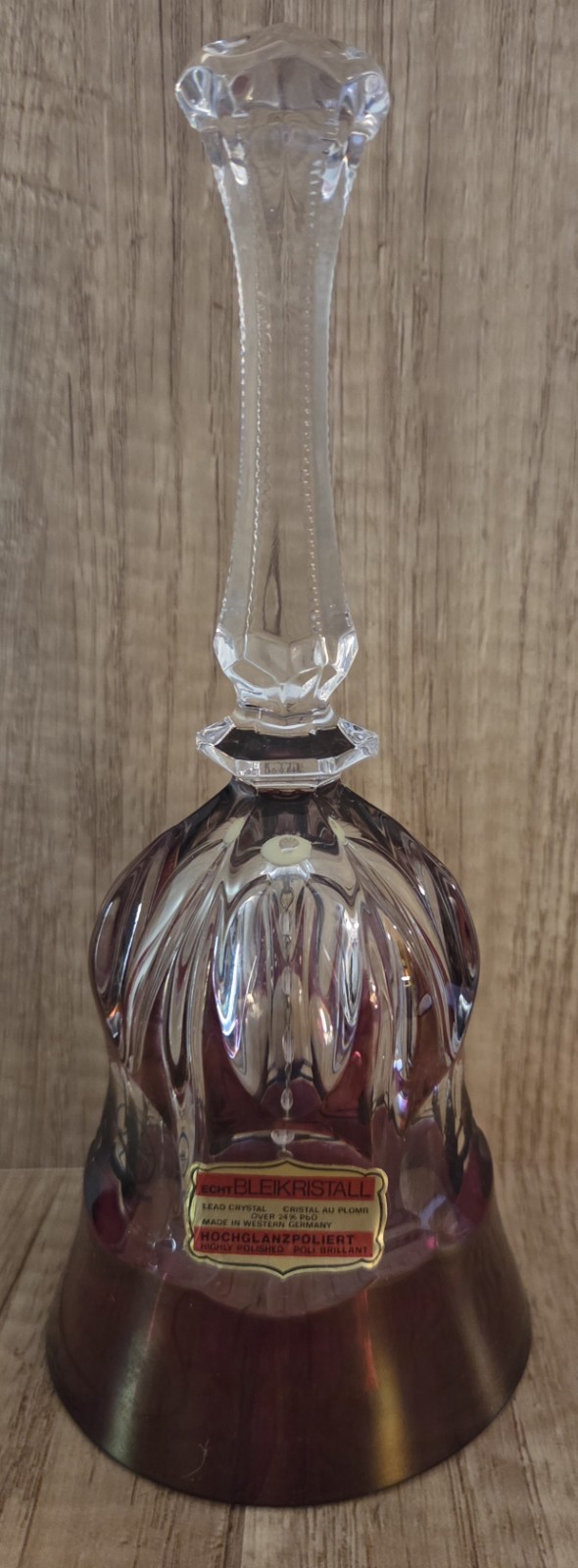 Echt Bleikristall Vintage Chrystal Bell Made In Germany With Purple Price Pro.
