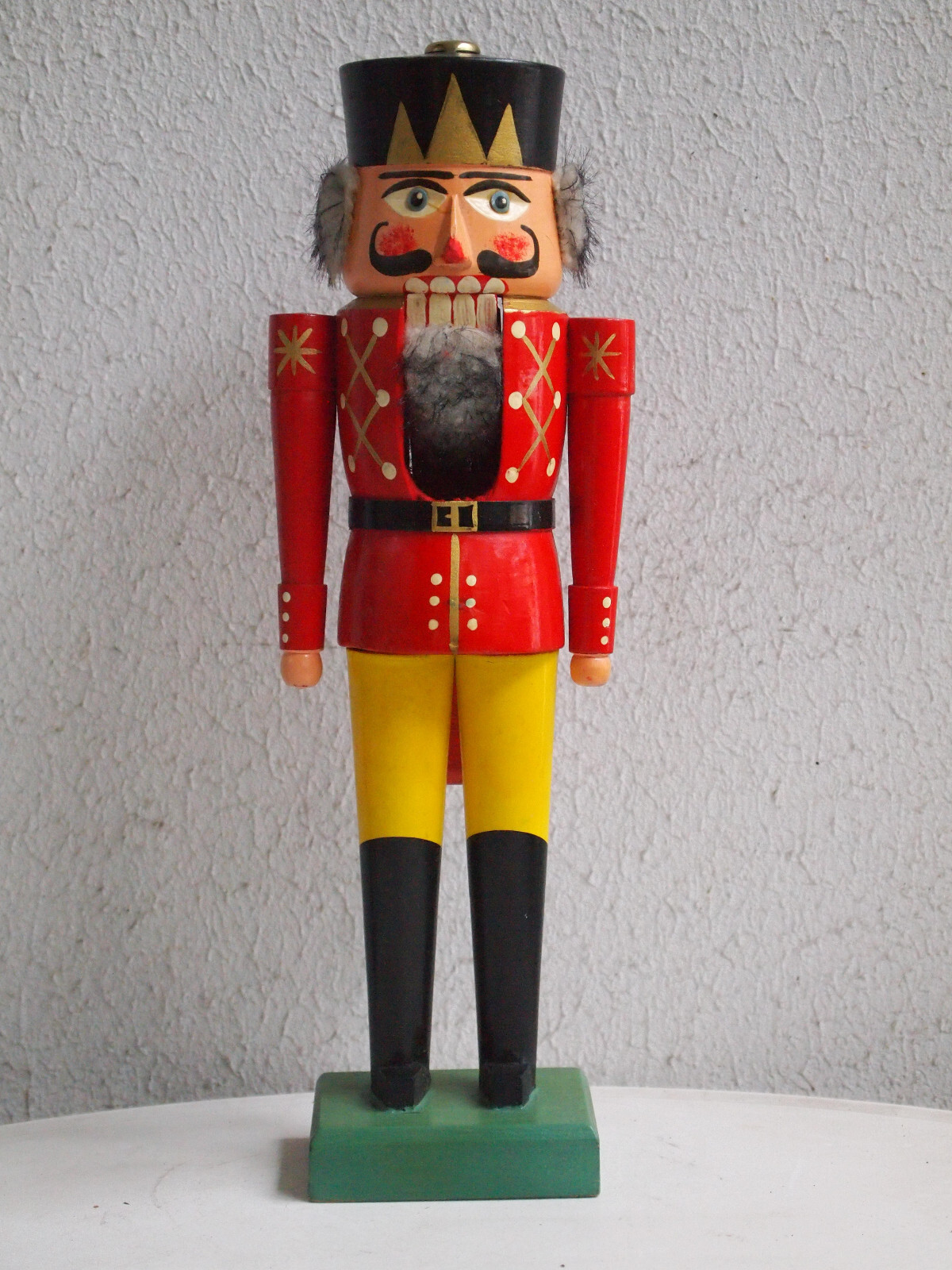 Rarity german nutcracker, 37cm,Füchtner,Seiffen, Erzgebirge,collectors, 1940/50s