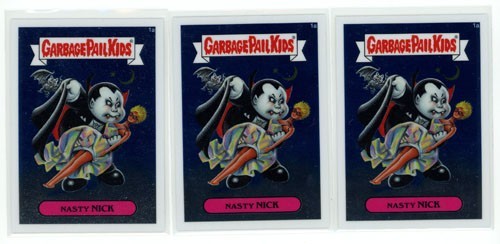 2013 Topps Chrome Garbage Pail Kids #1a Nasty Nick Lot of 3 GPK Series 1 2013 Topps Chrome Garbage Pail Kids #1a Nasty Nick Lot of 3 GPK Series 1