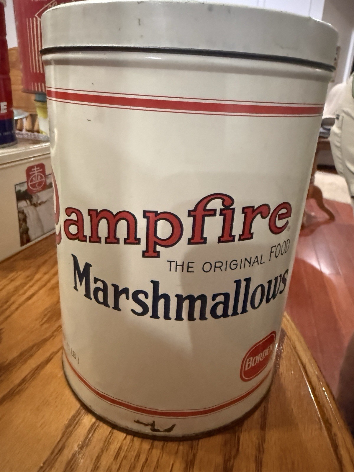 Vintage Campfire Marshmallows Advertising Tins – Lot of 2 – Borden & Campfire Co