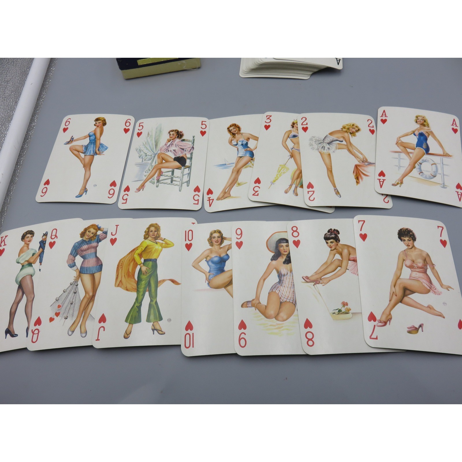 Vtg 1957 Piatnik Willy Mayrl Baby Dolls Pin Up Playing Cards Deck 52+2J Austria