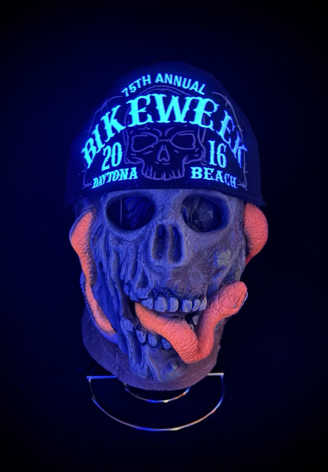 Skull Latex Halloween Mask Don Post? Bike Week Biker Horror Trick Or Treat  READ