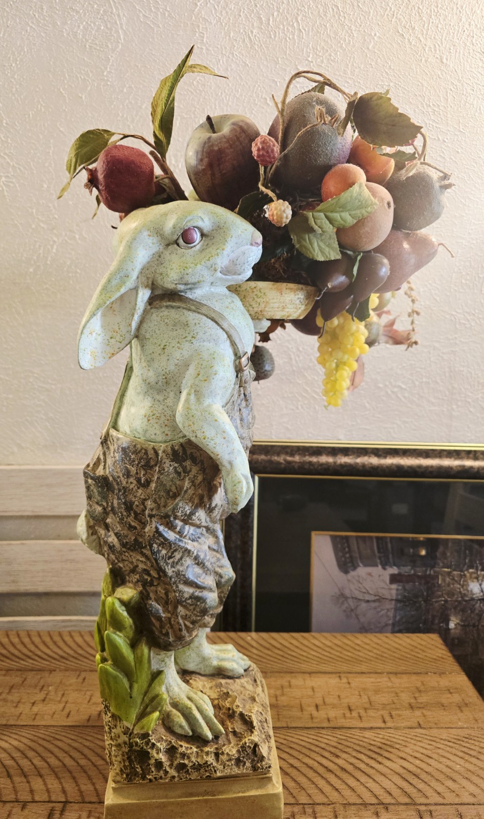 Vintage Chrisdon Farmer Bunny Rabibit Statue Resin Figurine In Overalls 21 Vintage Chrisdon Farmer Bunny Rabibit Statue Resin Figurine In Overalls 21
