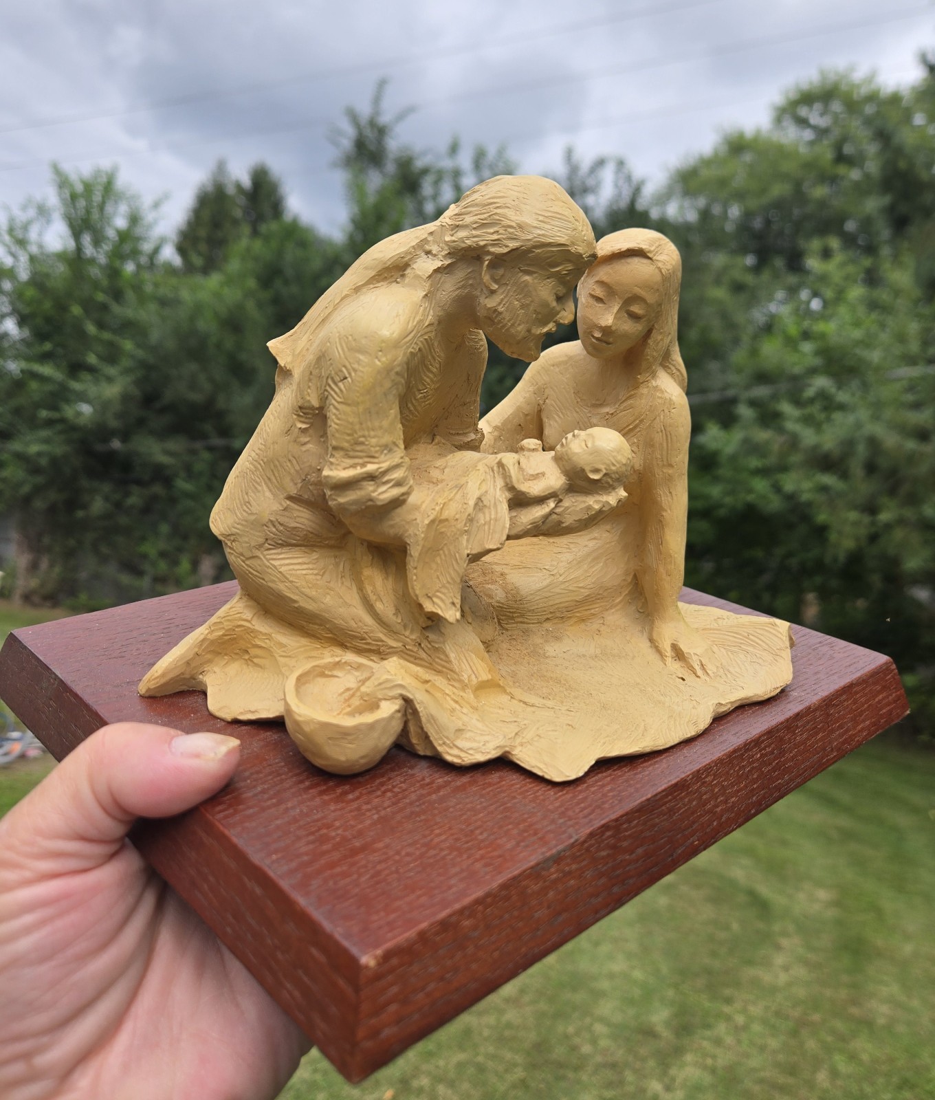 VTG Hallmark Matt Kesler Holy Family Nativity 6.5 Christmas Sculpture Figurine VTG Hallmark Matt Kesler Holy Family Nativity 6.5 Christmas Sculpture Figurine