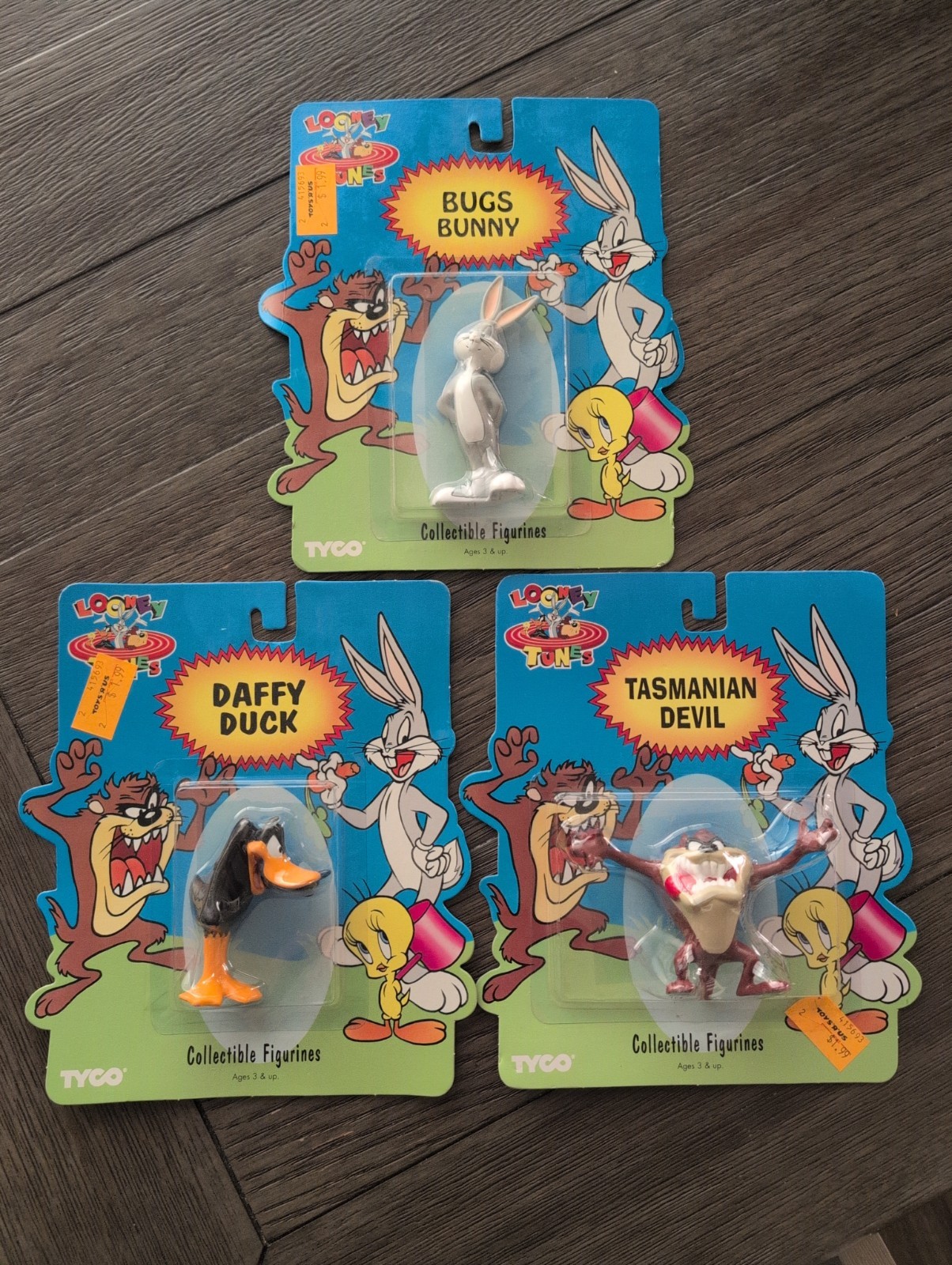 LOT OF 3 TYCO LOONEY TUNES 1994 FIGURES NEW -BUGS BUNNY - DAFFY - TAZ CARTOONS LOT OF 3 TYCO LOONEY TUNES 1994 FIGURES NEW -BUGS BUNNY - DAFFY - TAZ CARTOONS