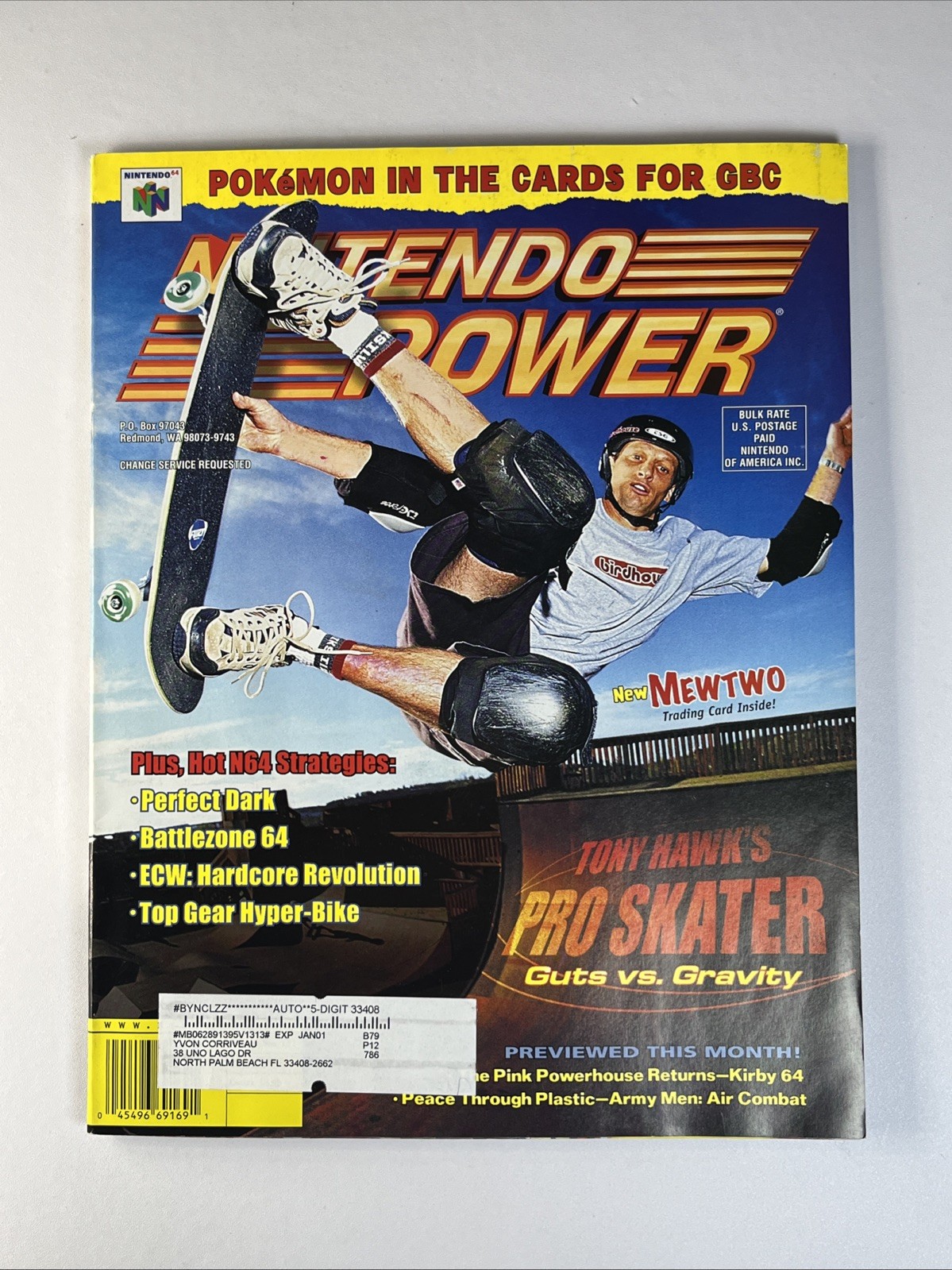 Nintendo Power Magazine Volume 131 w/ Mewtwo #12 Black Star Promo & Inserts