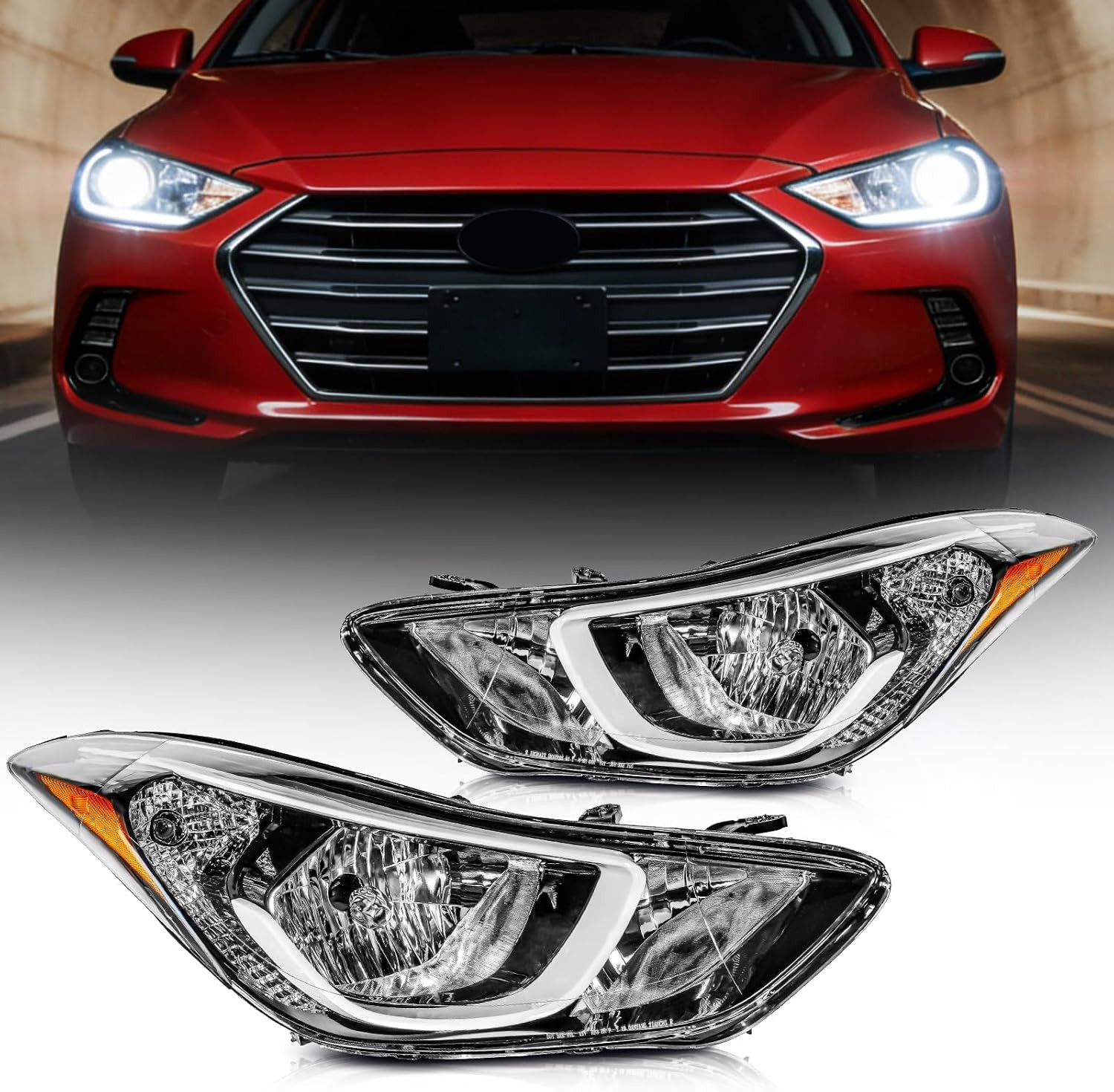 Headlight Assembly Replacement for Hyundai Elantra 2014-2016 Headlight Assembly Replacement for Hyundai Elantra 2014-2016