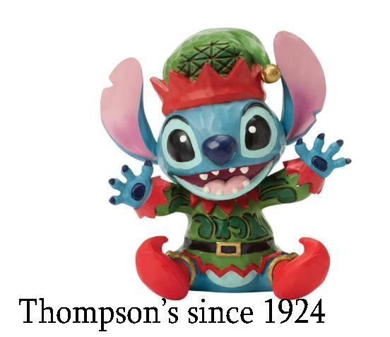 Enesco Disney Traditions Stitch Dressed as a Christmas Elf Miniature 6018715 Enesco Disney Traditions Stitch Dressed as a Christmas Elf Miniature 6018715