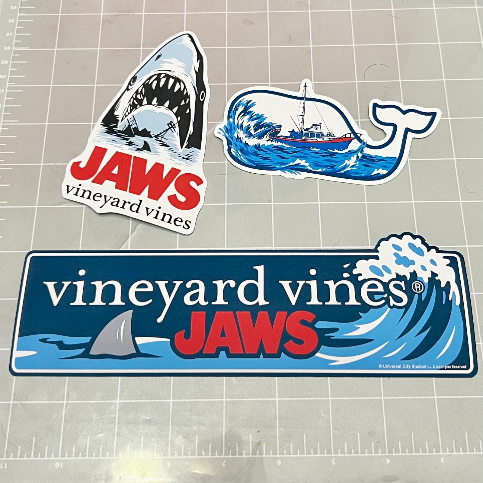 Vineyard Vines x JAWS Summer 2025 - Set of 3 Reproduction Stickers