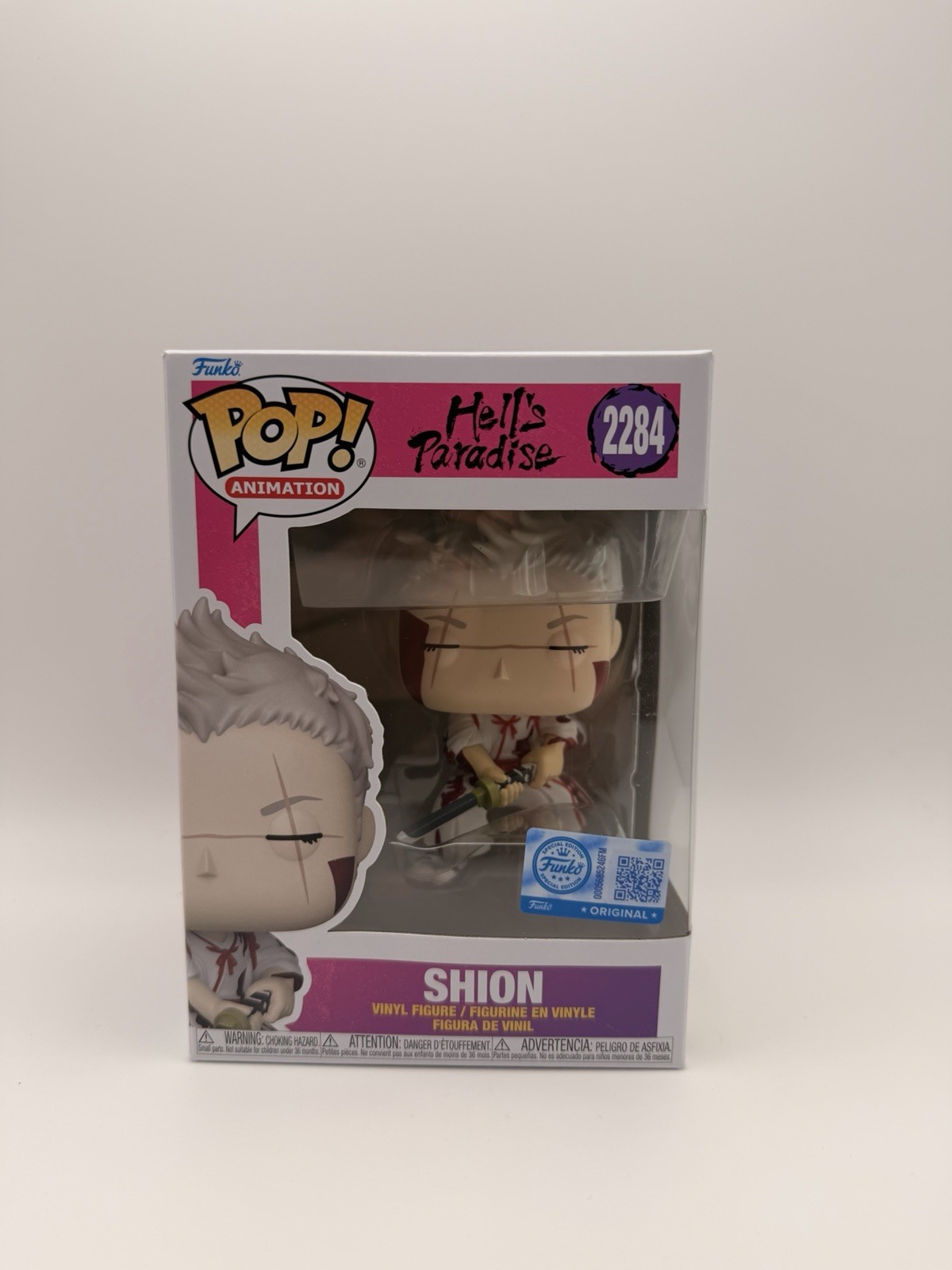Funko Pop Vinyl: Hell's Paradise - Shion (Bloody) #2284 Funko Pop Vinyl: Hell's Paradise - Shion (Bloody) #2284