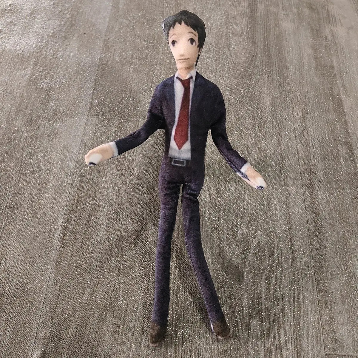 28cm Tohru Adachi Persona Plush Doll Poseable Skeleton Anime Collectible Toy