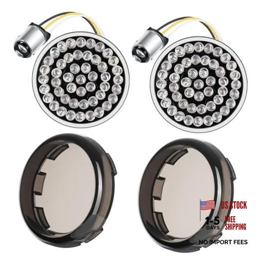 1157 Rear LED Turn Signal Lights Running Blinker Bulbs Compatible for Harley