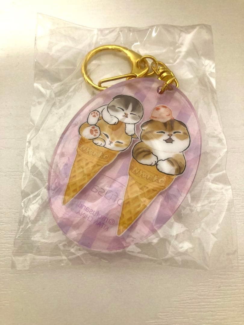Mofusand Acrylic Keychain Ice Cream
