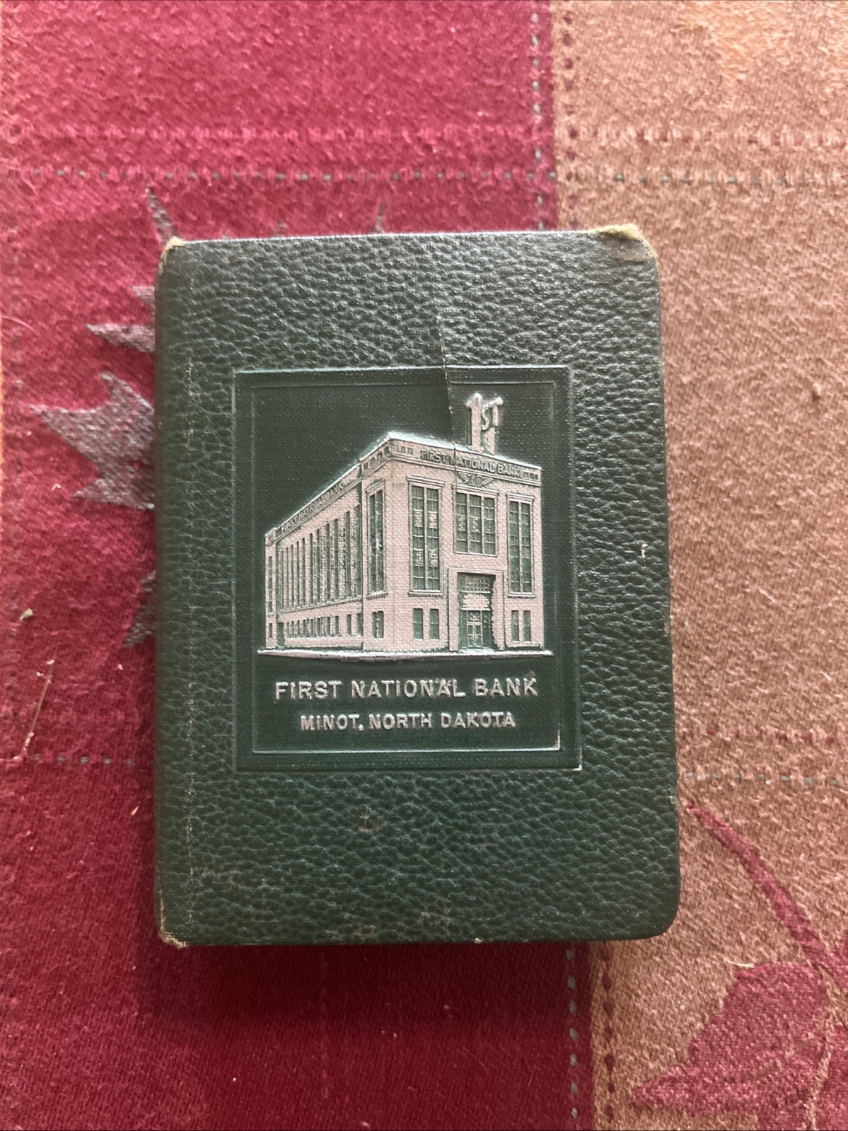 Vintage Minot North Dakota First National Bank Promotional Metal Sealed Booklet Vintage Minot North Dakota First National Bank Promotional Metal Sealed Booklet