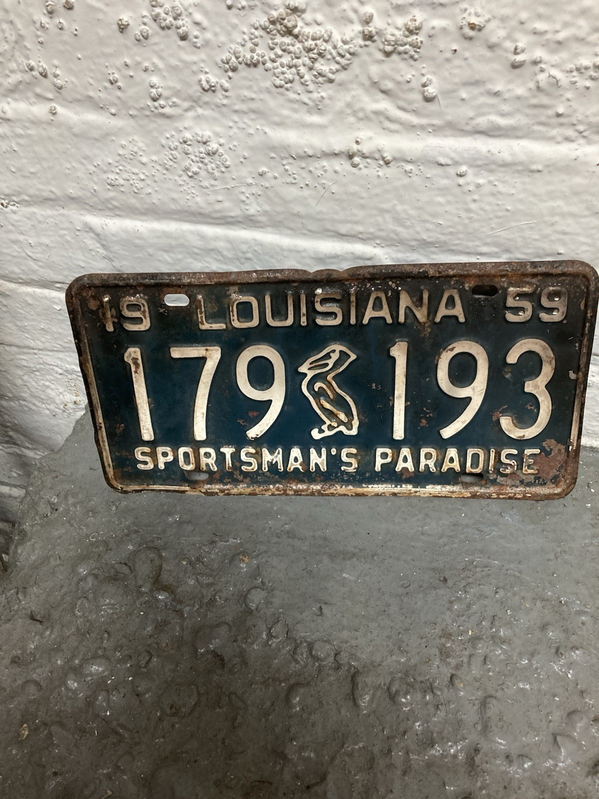 1959 Louisiana License Plate