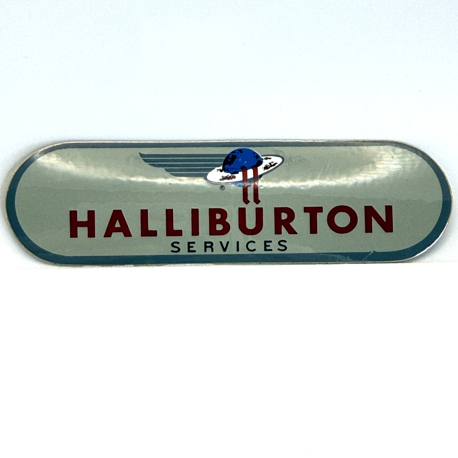 Halliburton Sticker Flying H Log Oilfield Vintage 80s Decal
