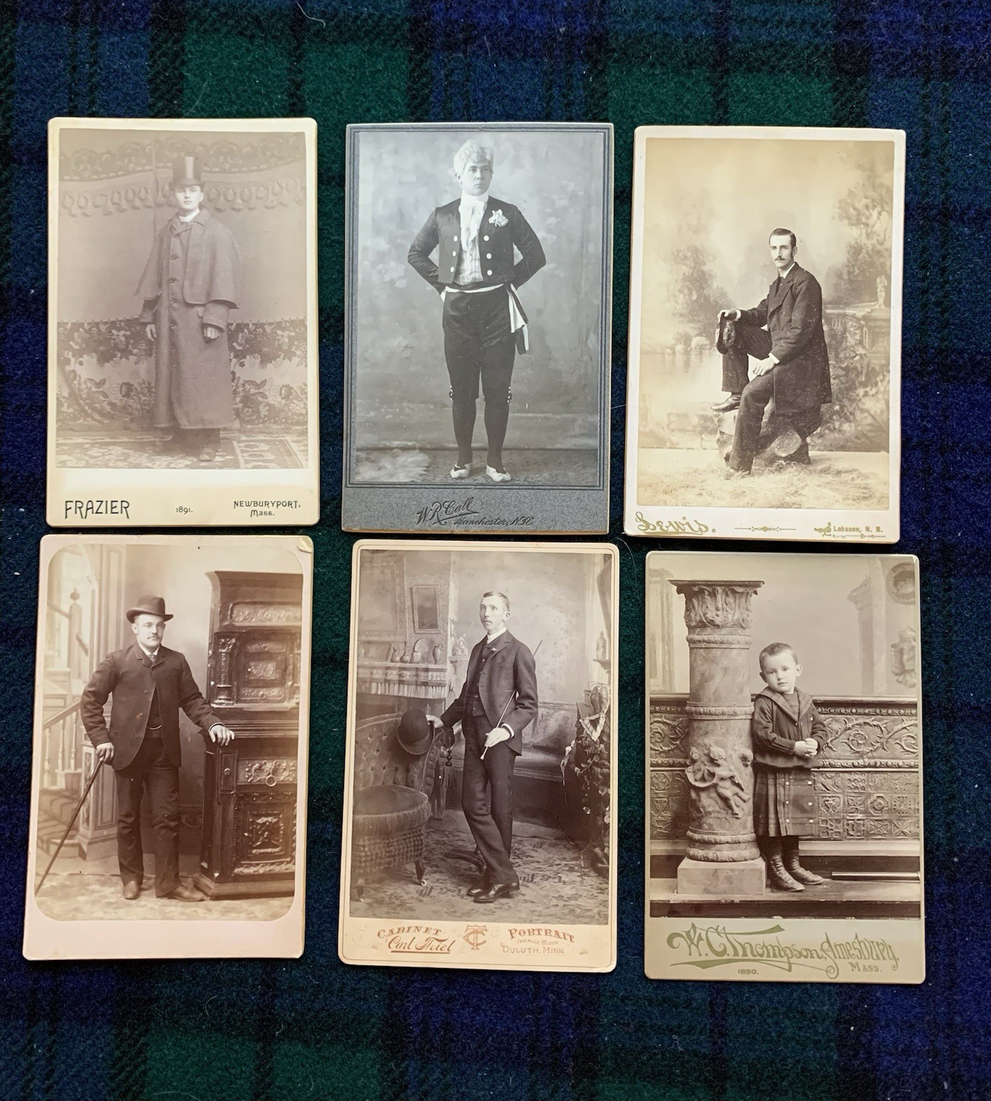 Lot Of 24 Antique Cabinet Photos Men Women Children