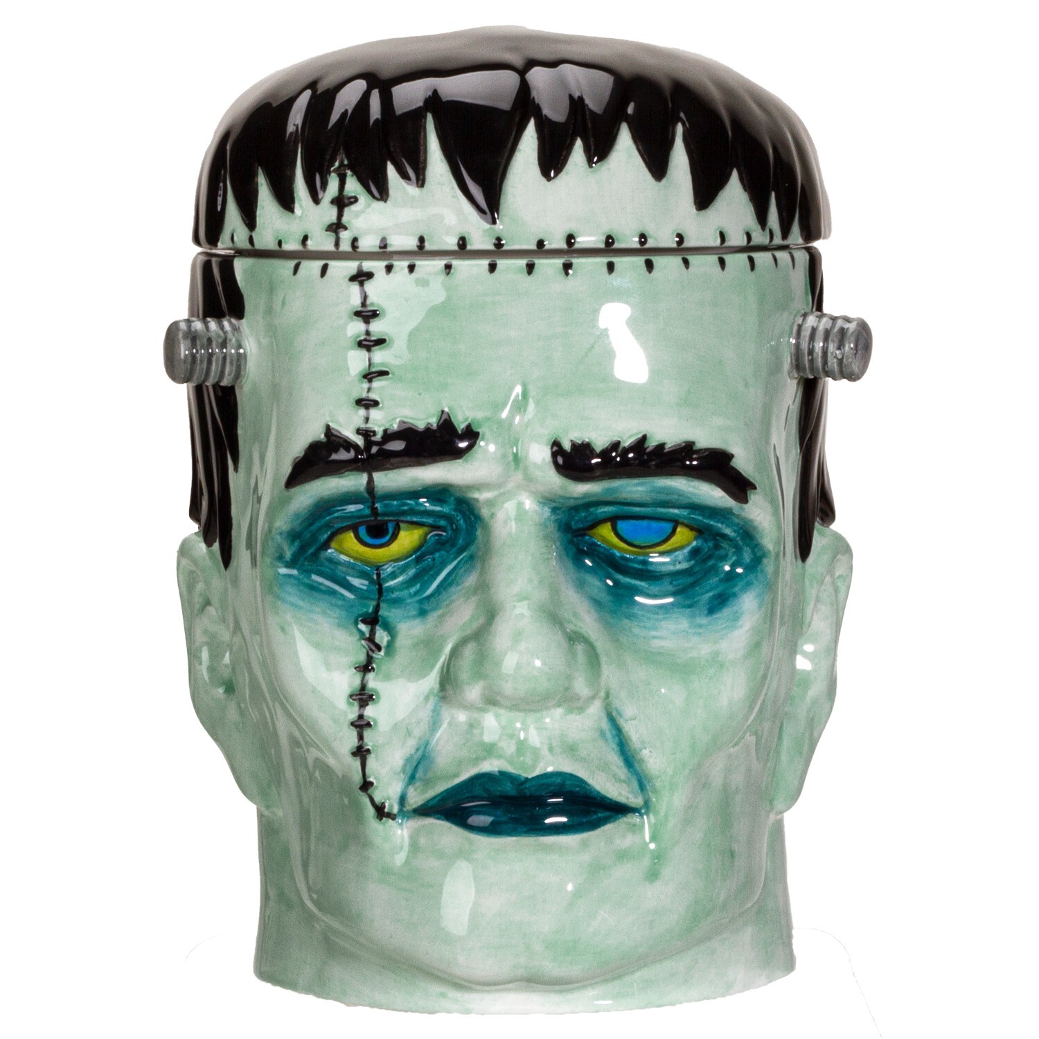 PT Frankenstein Hand Painted Ceramic Cookie Jar PT Frankenstein Hand Painted Ceramic Cookie Jar