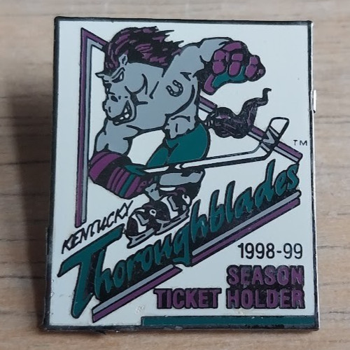Kentucky Thoroughblades Season Ticket Holder AHL Pin Defunct Team Vintage Retro Kentucky Thoroughblades Season Ticket Holder AHL Pin Defunct Team Vintage Retro
