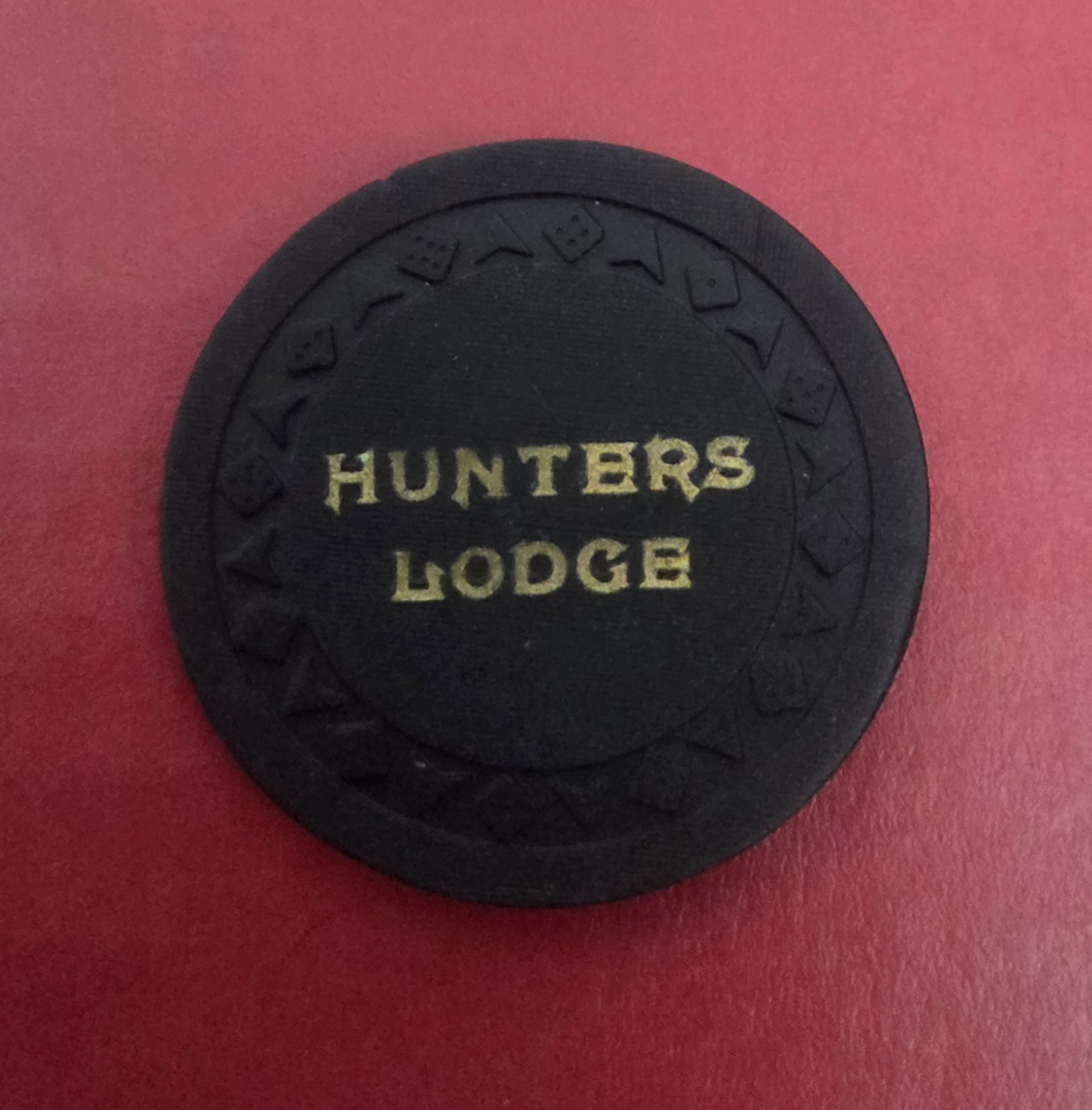 Hunter's Lodge Casino Carson City, NV $5 Casino Chip 1955