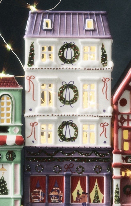 Anthropologie Ceramic Holiday House Department Store Christmas