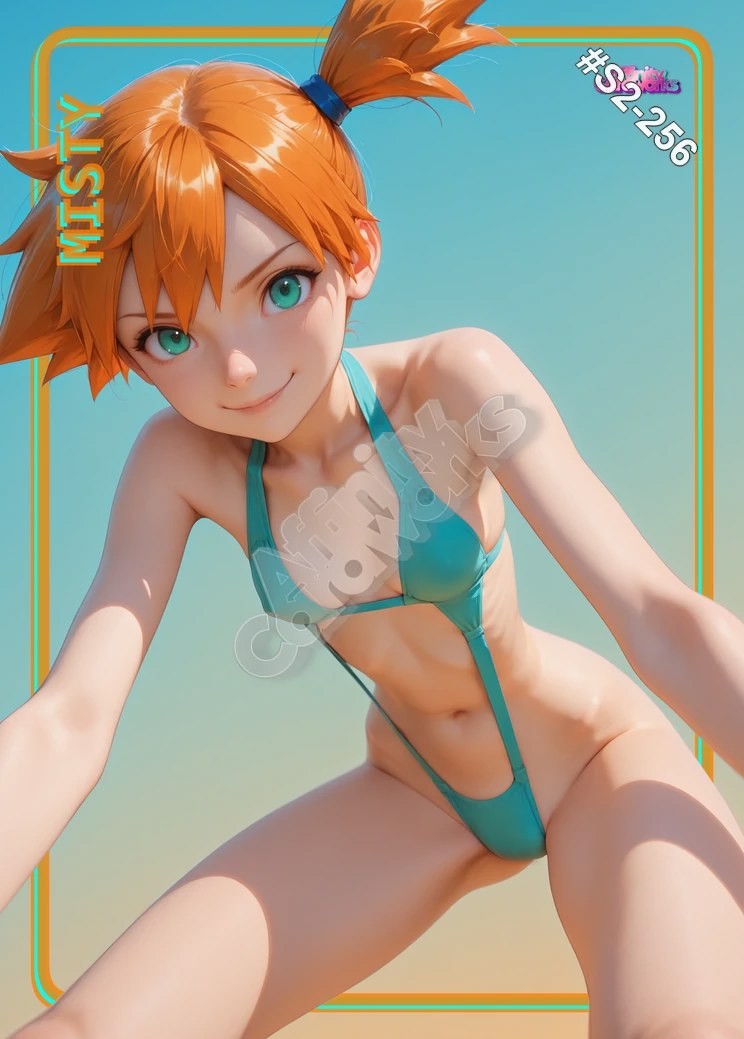 Misty Pokémon Custom Sexy Anime Waifu Trading Card Standard Misty Pokémon Custom Sexy Anime Waifu Trading Card Standard
