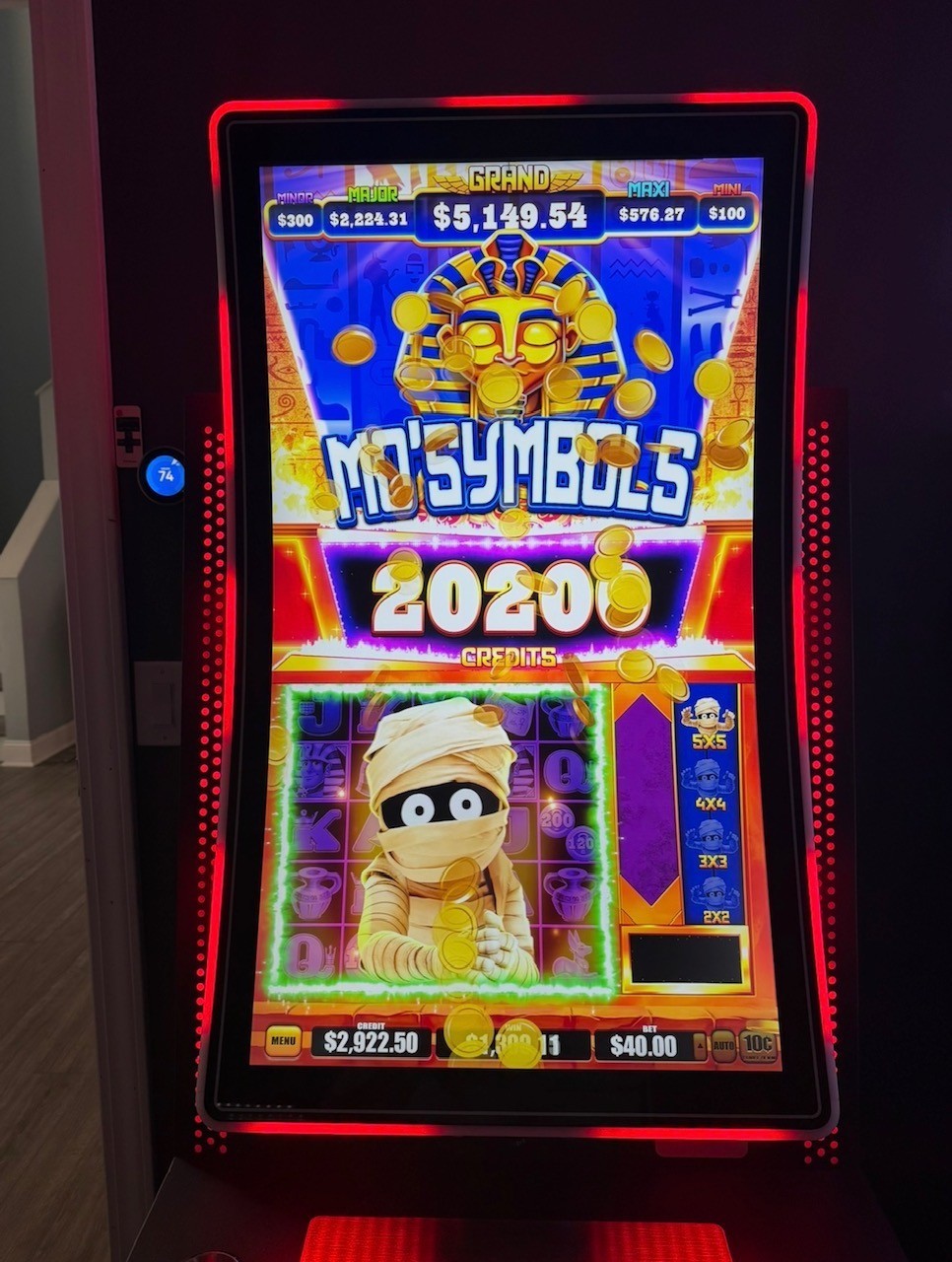 MO MO MO MUMMY Skill Game Board slot machine HiBet not HET