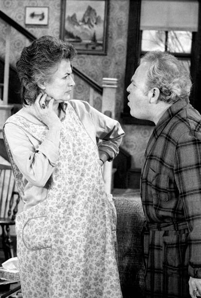 Maude visits with Archie Bunker in the Cousin Maude\'s Visit episod- Old Photo 2