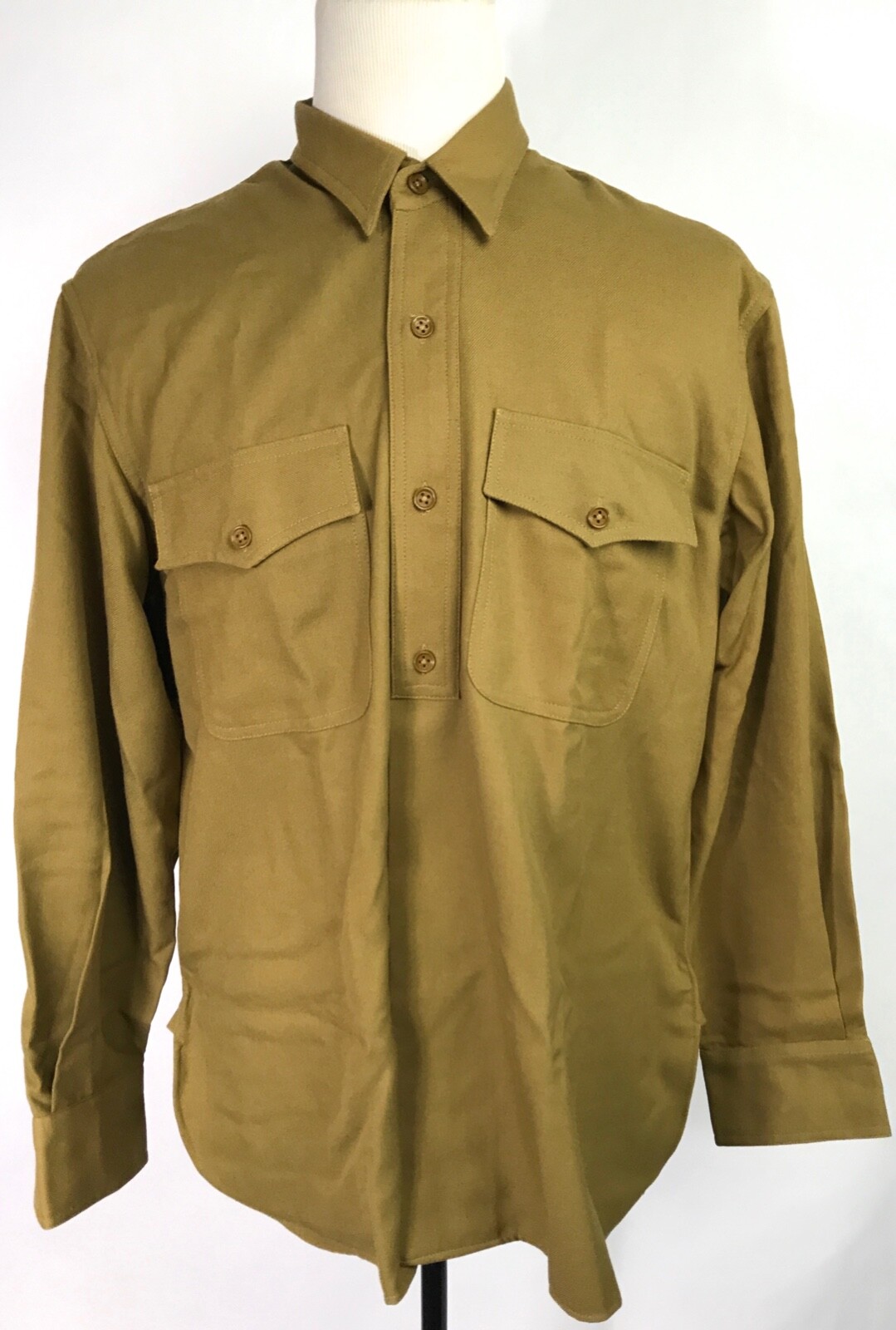 WWI US USMC MARINE P1904 WOOL FLANNEL COMBAT FIELD SERVICE SHIRT-SIZE 1 (38-40R) WWI US USMC MARINE P1904 WOOL FLANNEL COMBAT FIELD SERVICE SHIRT-SIZE 1 (38-40R)