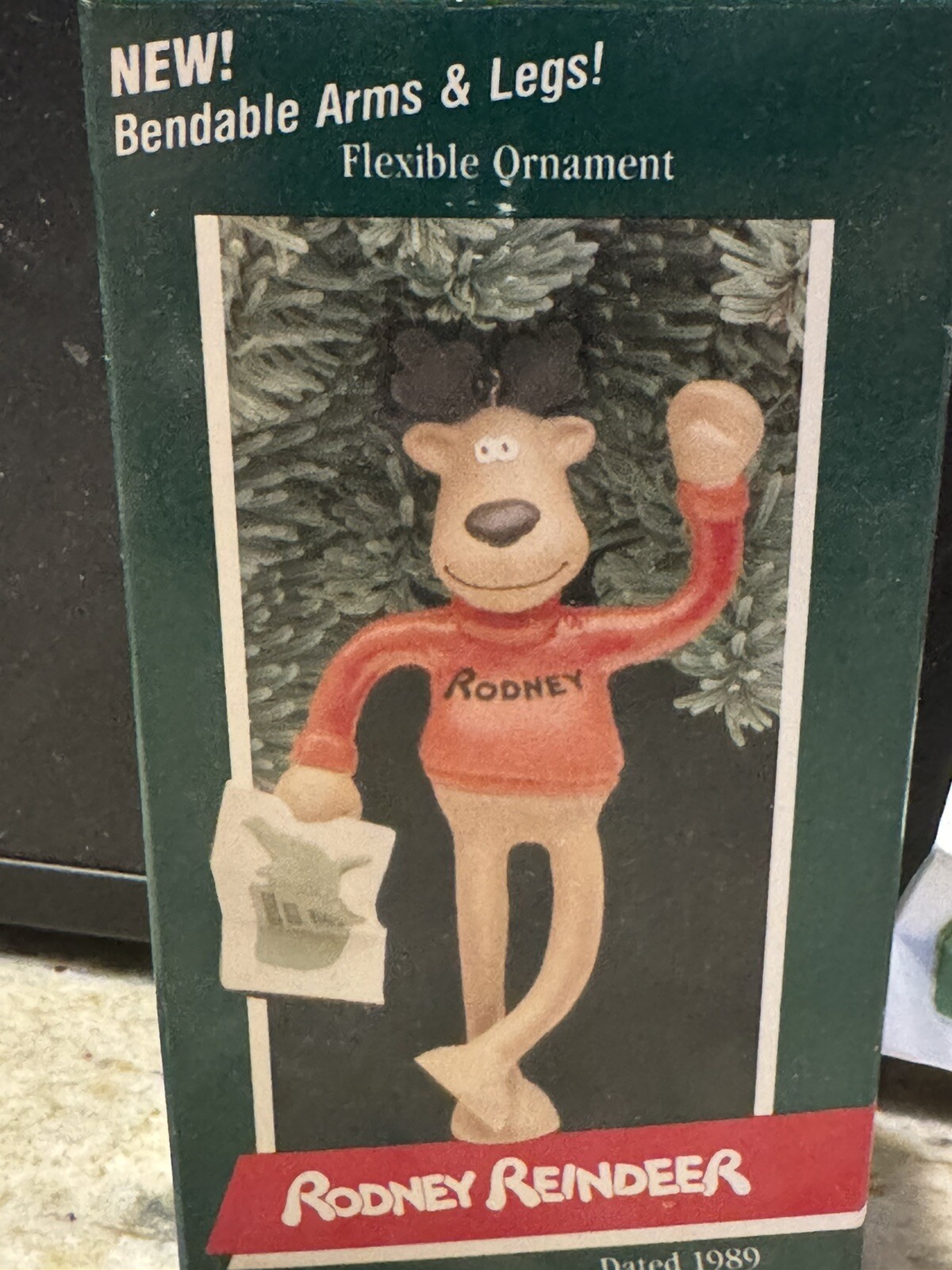 Hallmark 1989 Rodney the Reindeer Christmas Ornament Hallmark 1989 Rodney the Reindeer Christmas Ornament
