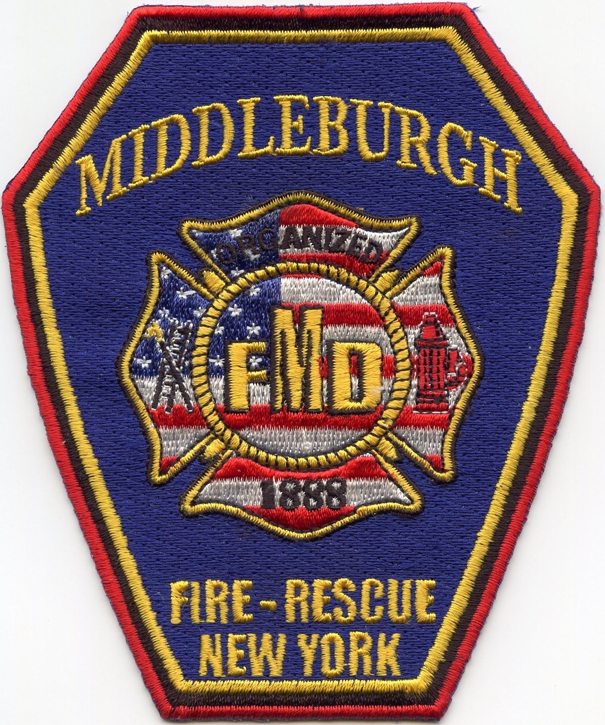 MIDDLEBURGH NEW YORK Fire Rescue FIRE PATCH