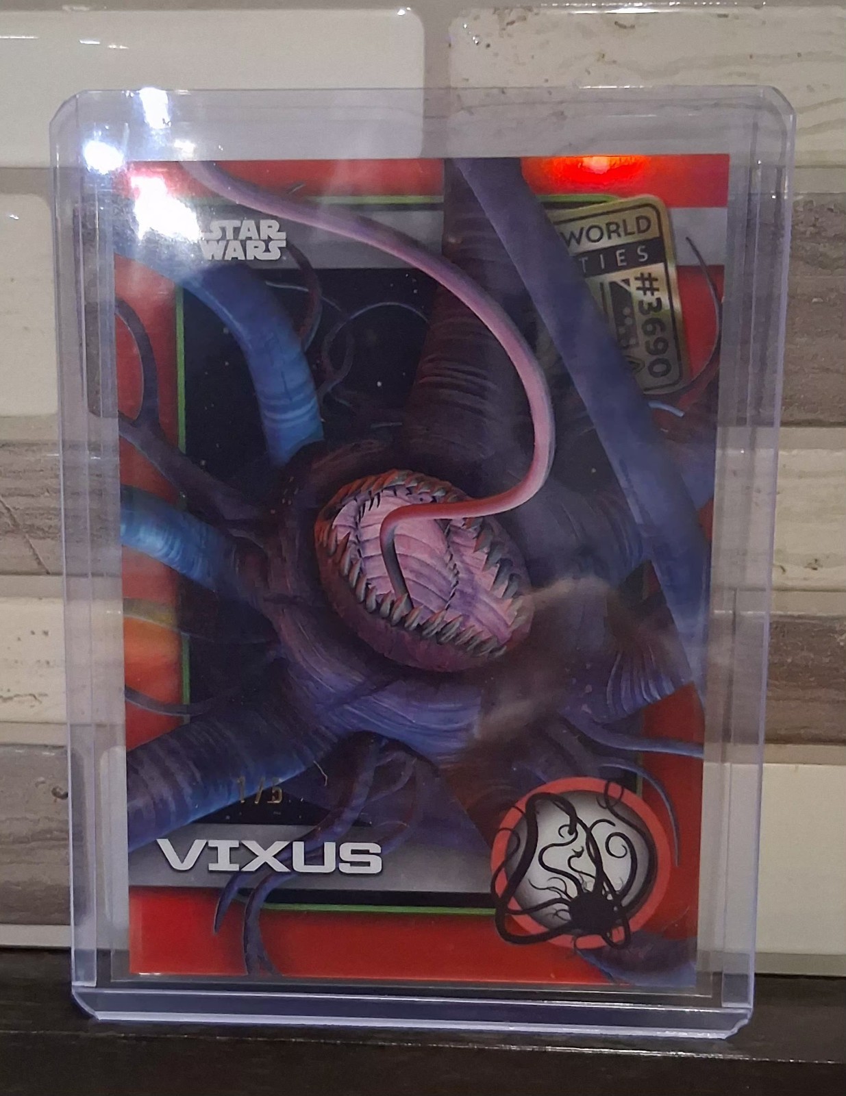 RARE topps star wars 2025 Vixus Red Refractor Numbered 1/5 UO-23 RARE topps star wars 2025 Vixus Red Refractor Numbered 1/5 UO-23