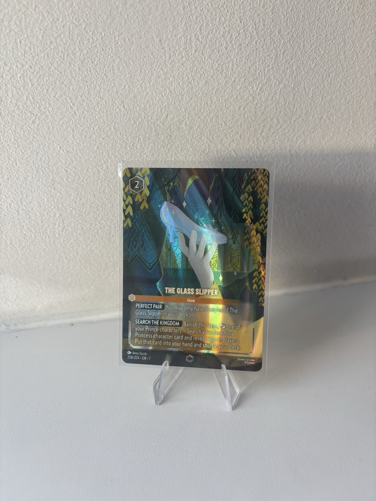 Disney Lorcana – The Glass Slipper 208/204 (Enchanted Rare)
