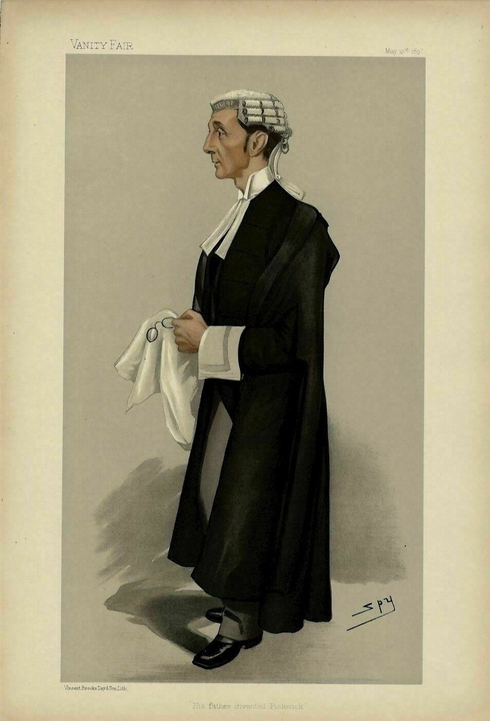 CHARLES DICKENS SON HENRY FIELDING DICKENS BARRISTER RECORDER BENCHER DICKENS