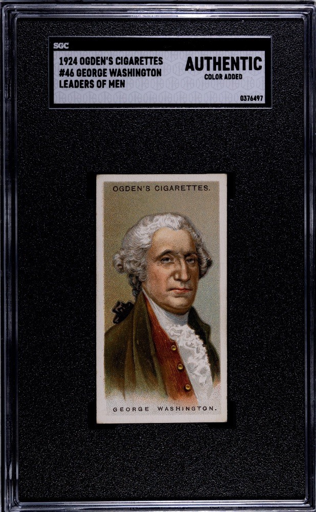 1924 ITC Leaders of Men Tobacco Ogden's Back George Washington #46 SGC A 1924 ITC Leaders of Men Tobacco Ogden's Back George Washington #46 SGC A