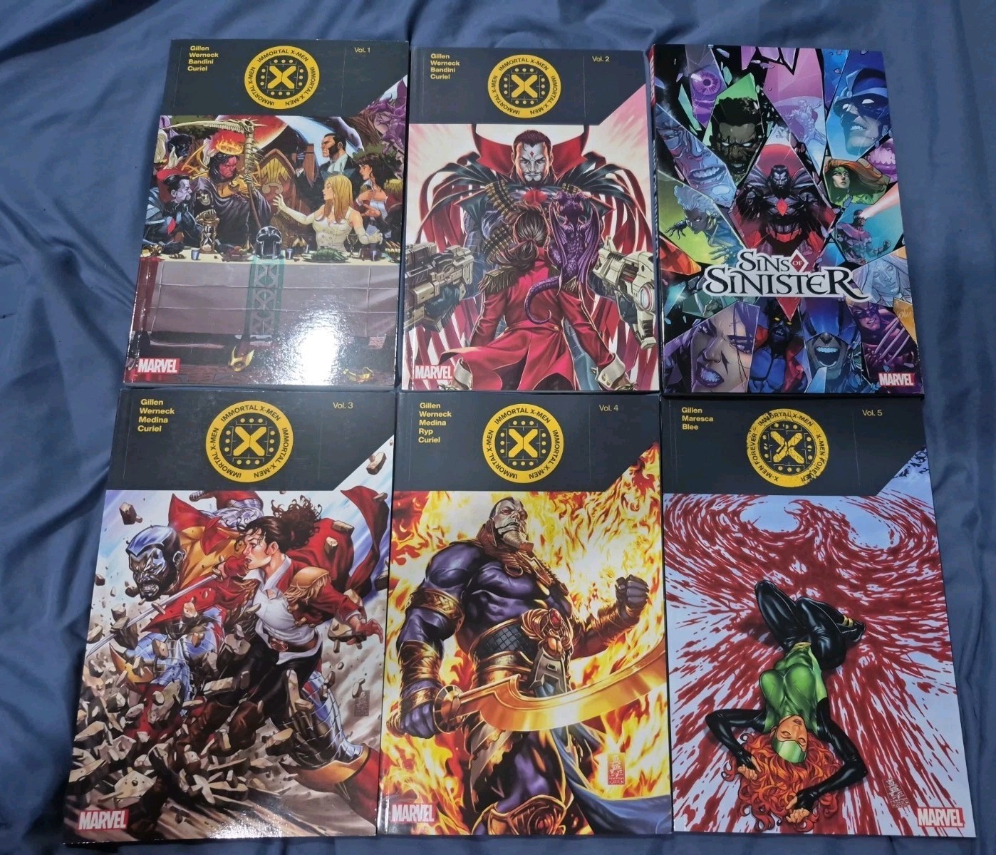 Immortal X-men & Sins Of Sinister Tpb Lot Gillen Marvel Comics Complete Run Set Immortal X-men & Sins Of Sinister Tpb Lot Gillen Marvel Comics Complete Run Set