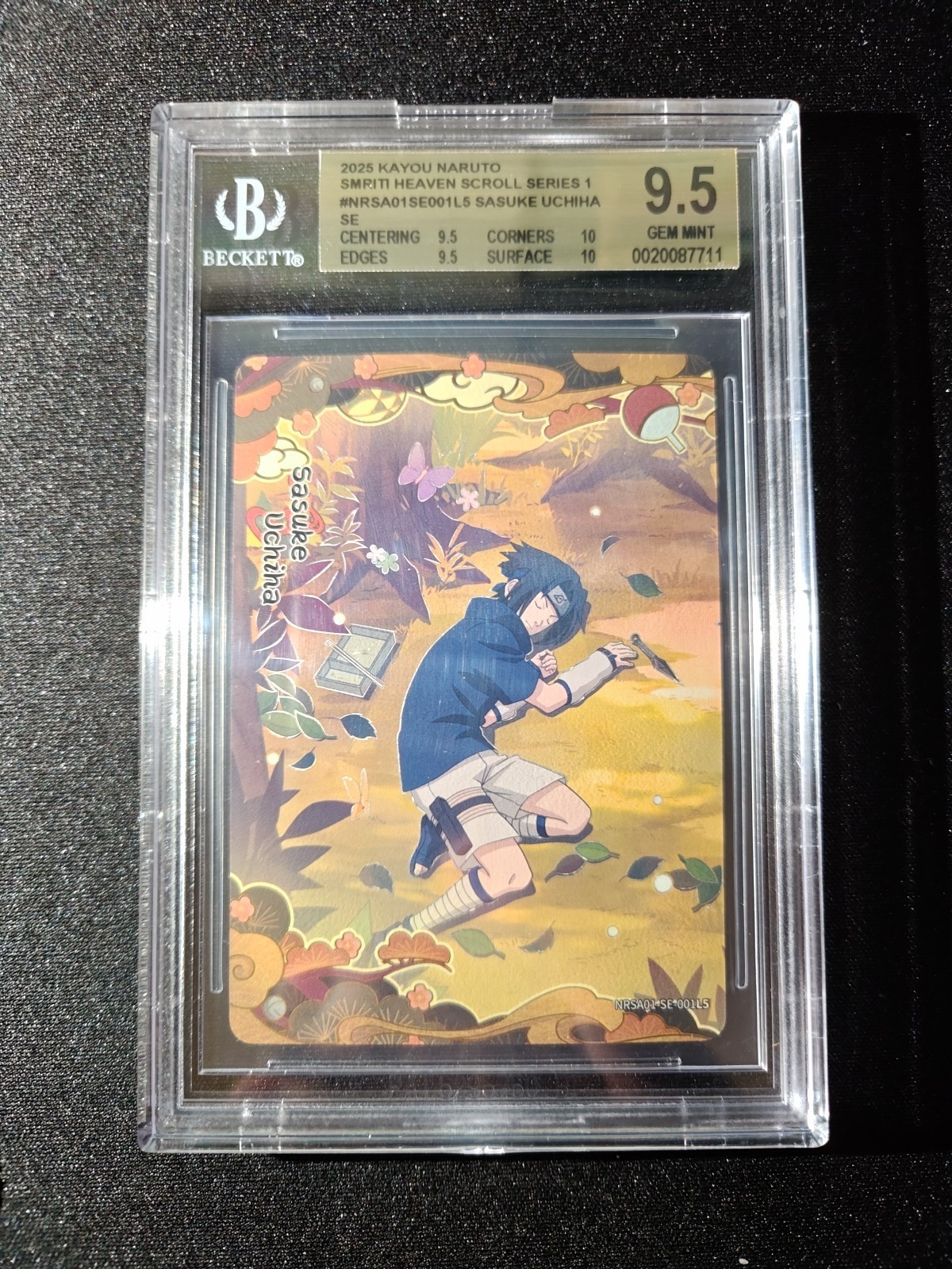 2025 #001L5 SASUKE UCHIHA BGS 9.5 2025 #001L5 SASUKE UCHIHA BGS 9.5