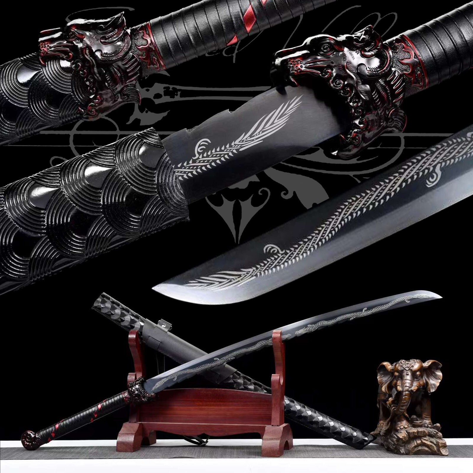 111cm Handmade Katana/Collectible Sword/Dragon Blade/Fighting Master/Traditional