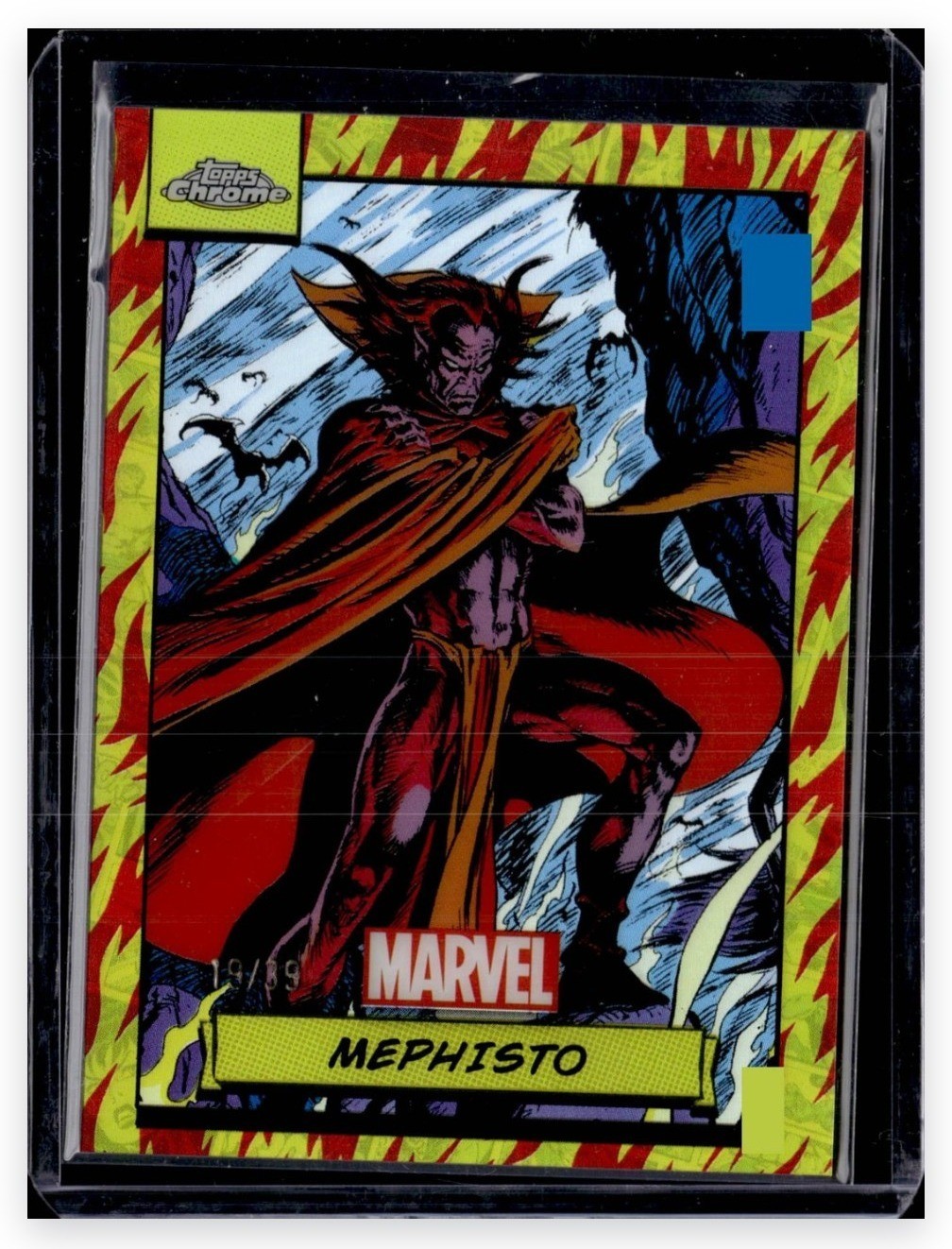 2024 Topps Chrome Marvel #2 Mephisto Human Torch Refractor 19/39
