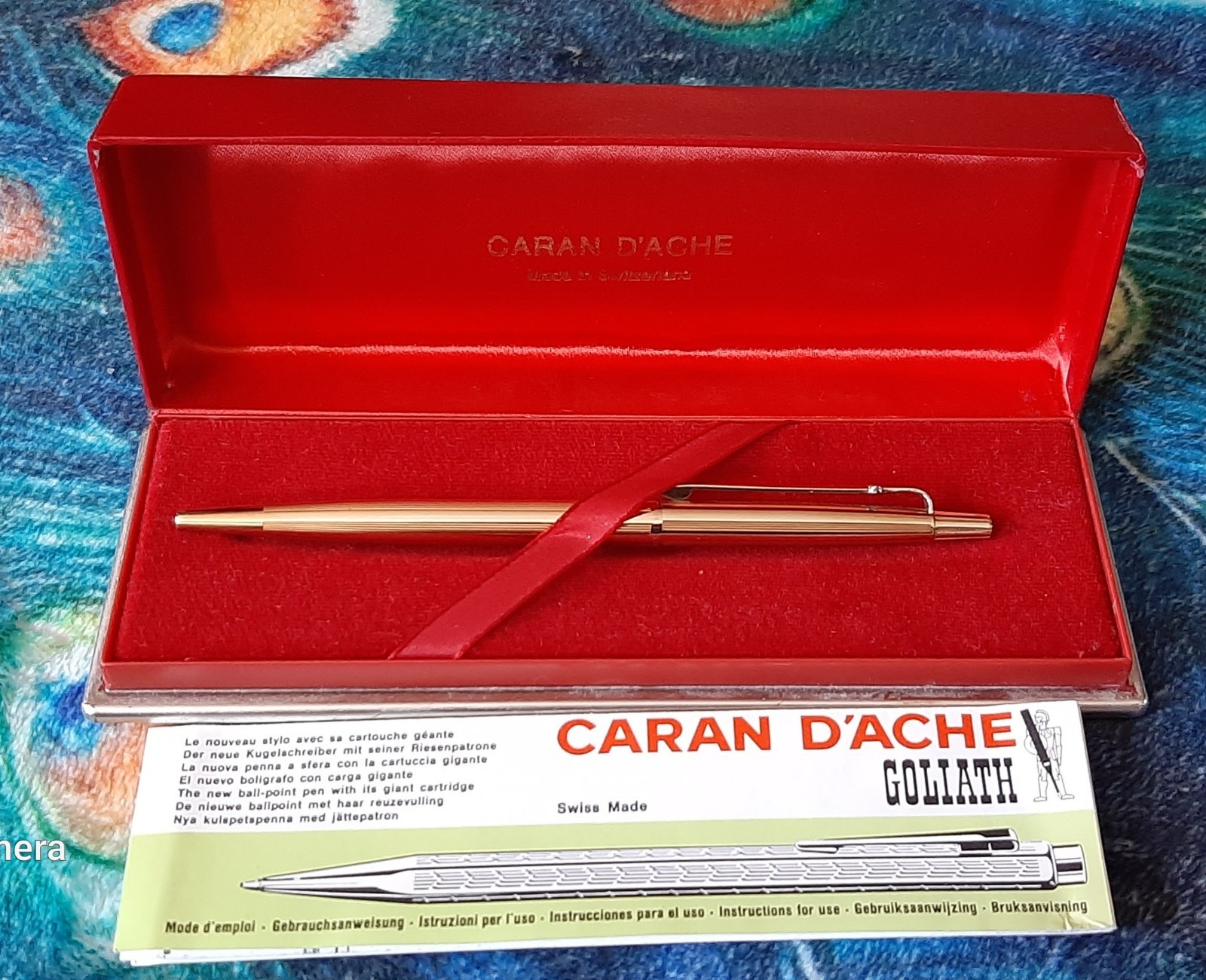 VINTAGE CARAN DACHE MADISON BALLPOINT PEN WITH BOX AND PAPERS 1990\'S GOLIATH VINTAGE CARAN DACHE MADISON BALLPOINT PEN WITH BOX AND PAPERS 1990\'S GOLIATH