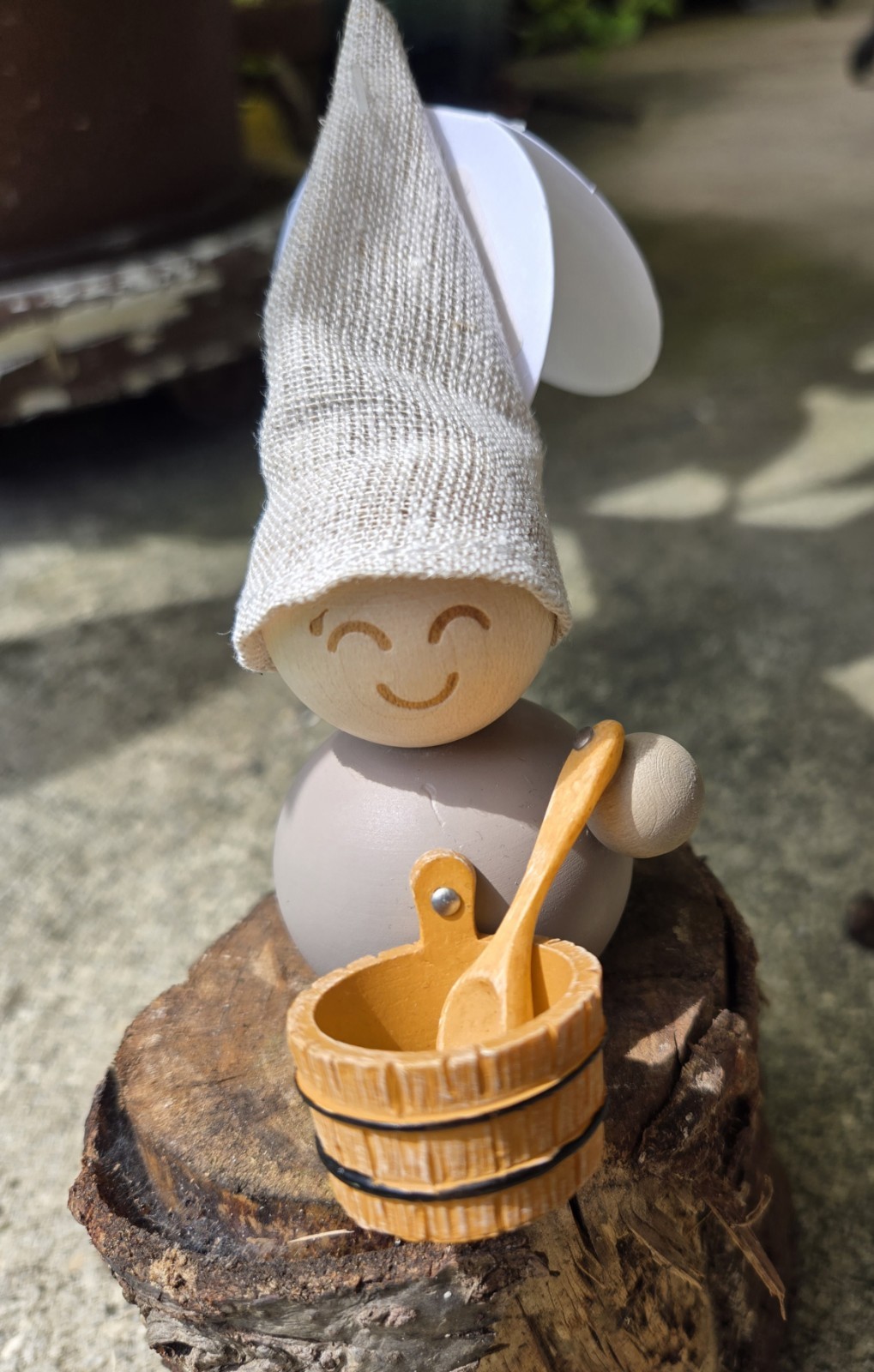 New Aarikka Finland Sauna Tonttu Elf with Tag 
