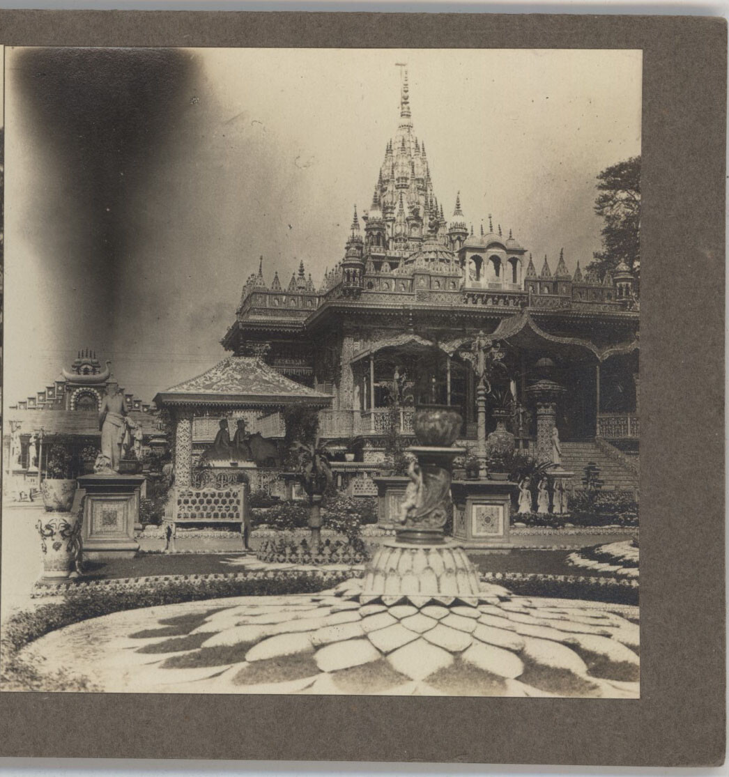 India Calcutta Jain Temple Stereoview c1910 India Calcutta Jain Temple Stereoview c1910