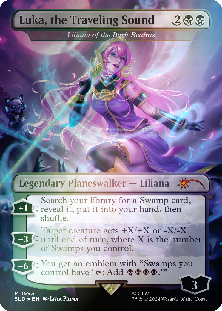 Luka, the Traveling Sound - Liliana of the Dark Realms (Rainbow Foil) [Secret L
