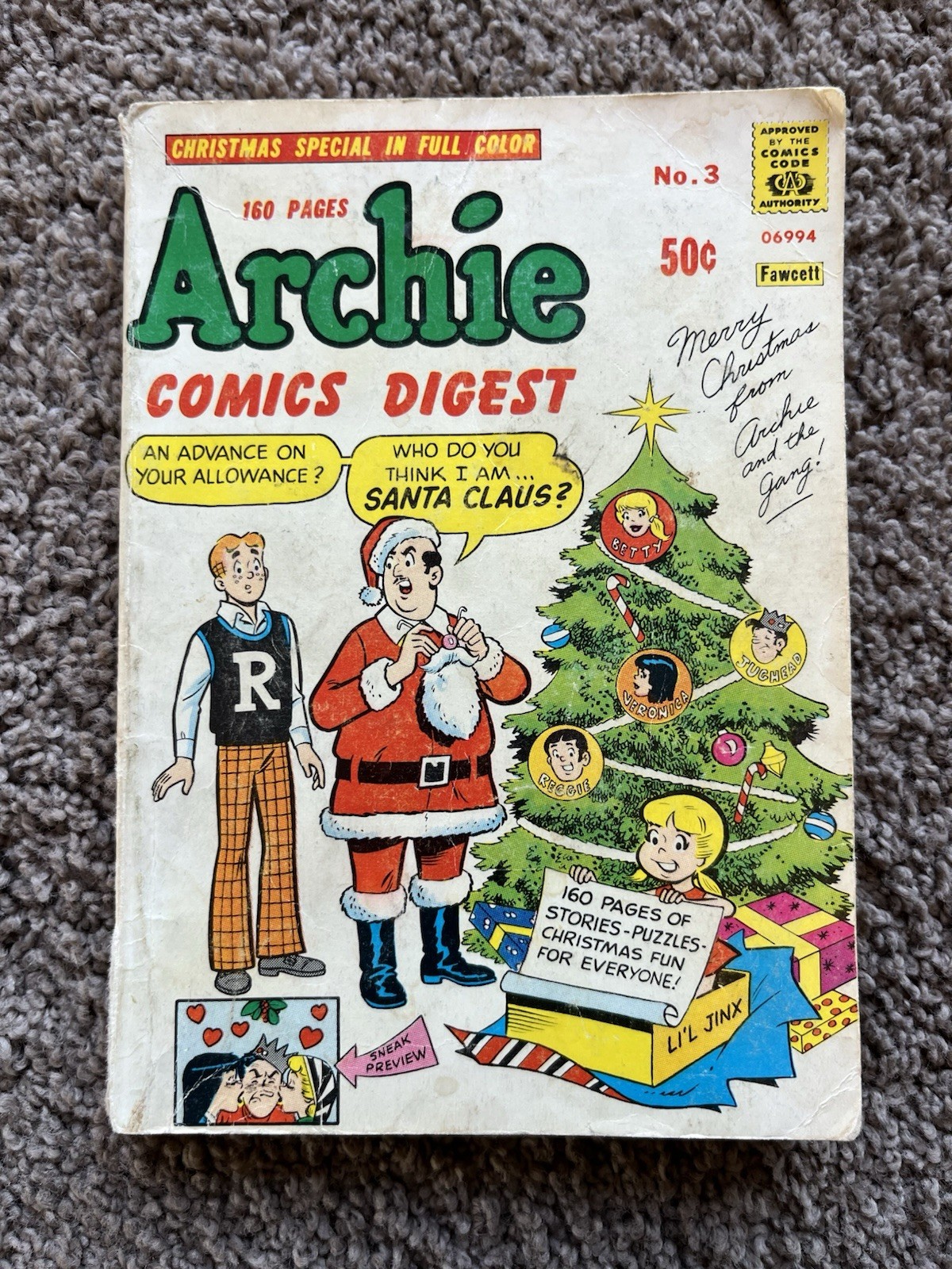 Archie comics digest no. 3 used Christmas special