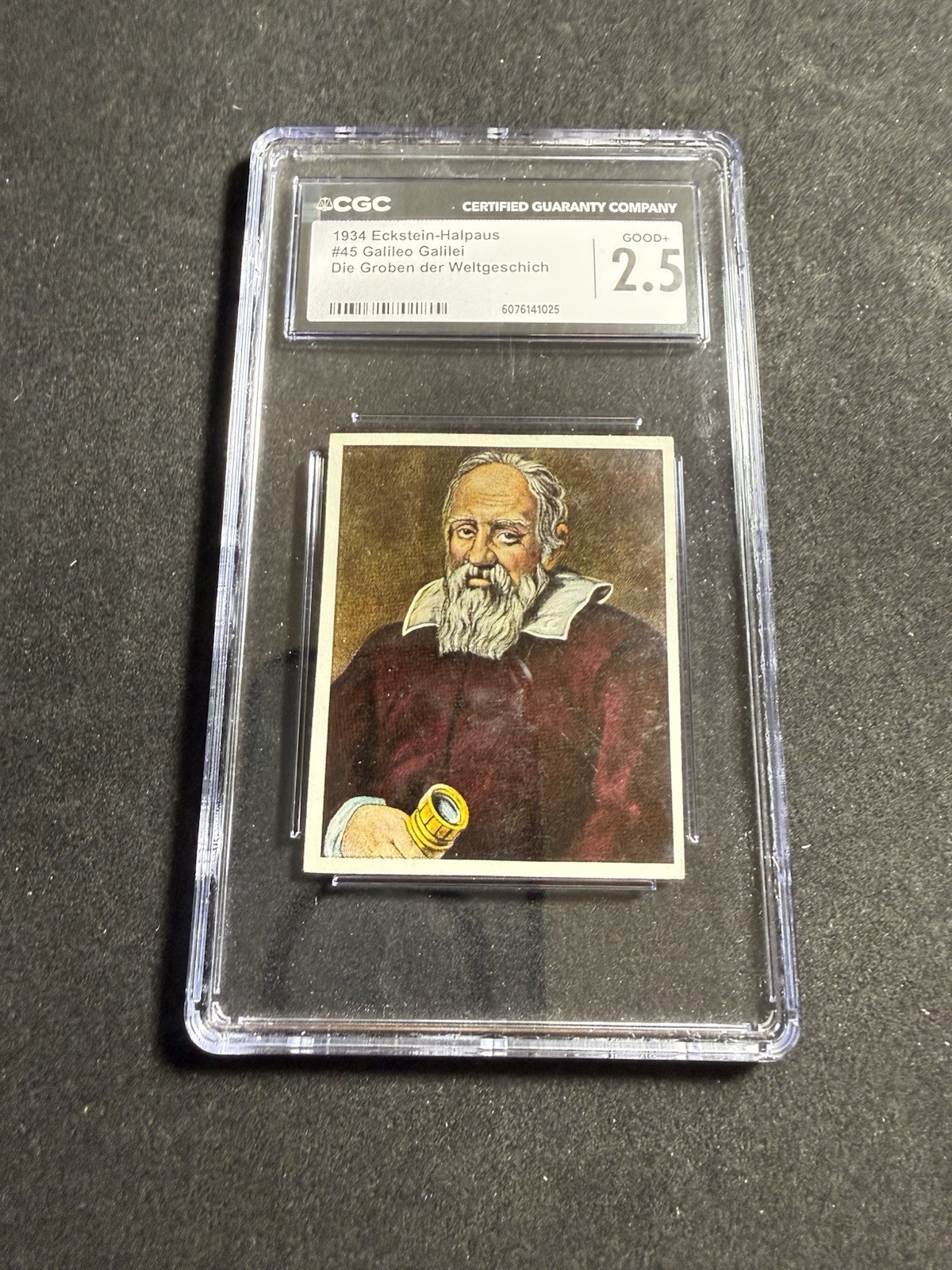Galileo Galilei - 1934 Eckstein-Halpaus Grossen Der Weltgeschichte #45  CGC 2.5